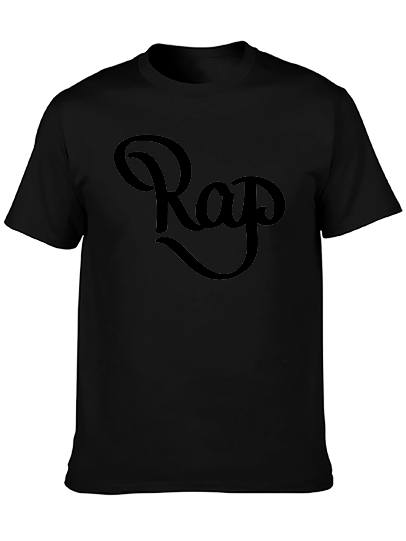 Cool Rap Graphic Black T-Shirt