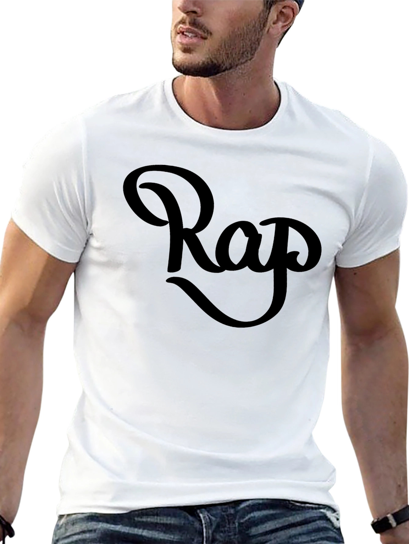 Cool Rap Graphic Black T-Shirt