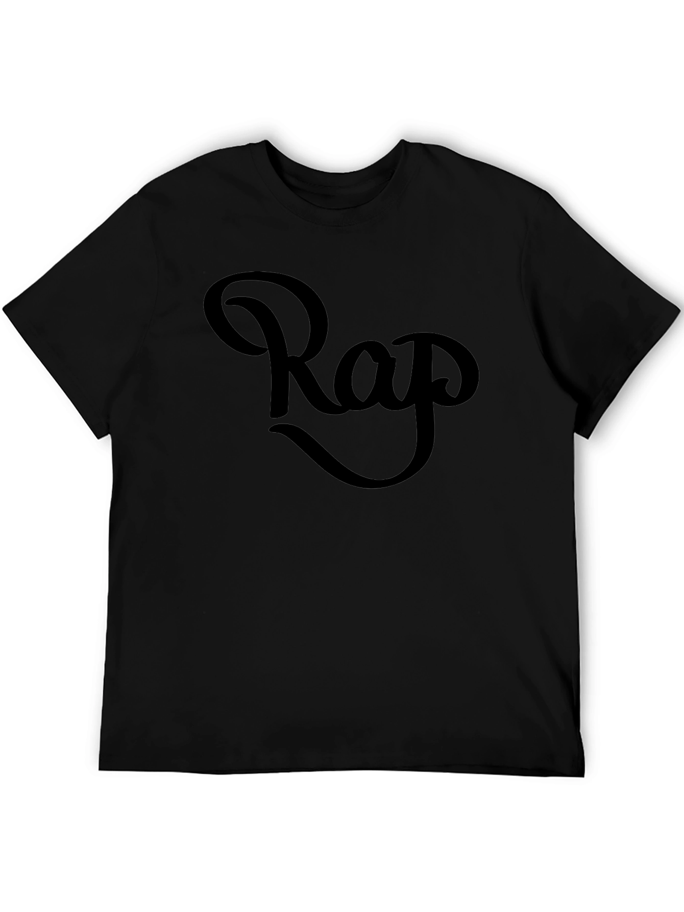 Cool Rap Graphic Black T-Shirt
