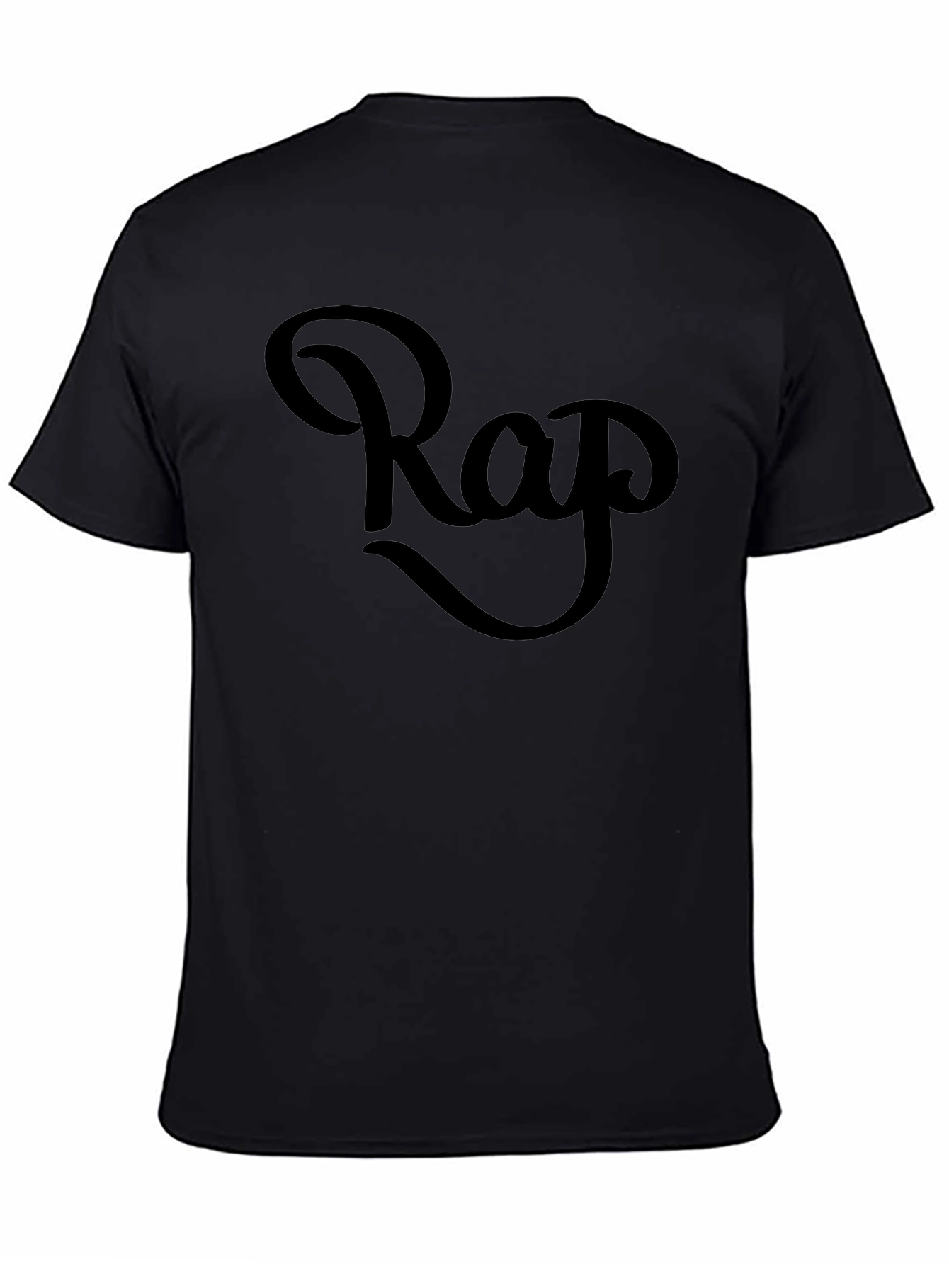Cool Rap Graphic Black T-Shirt