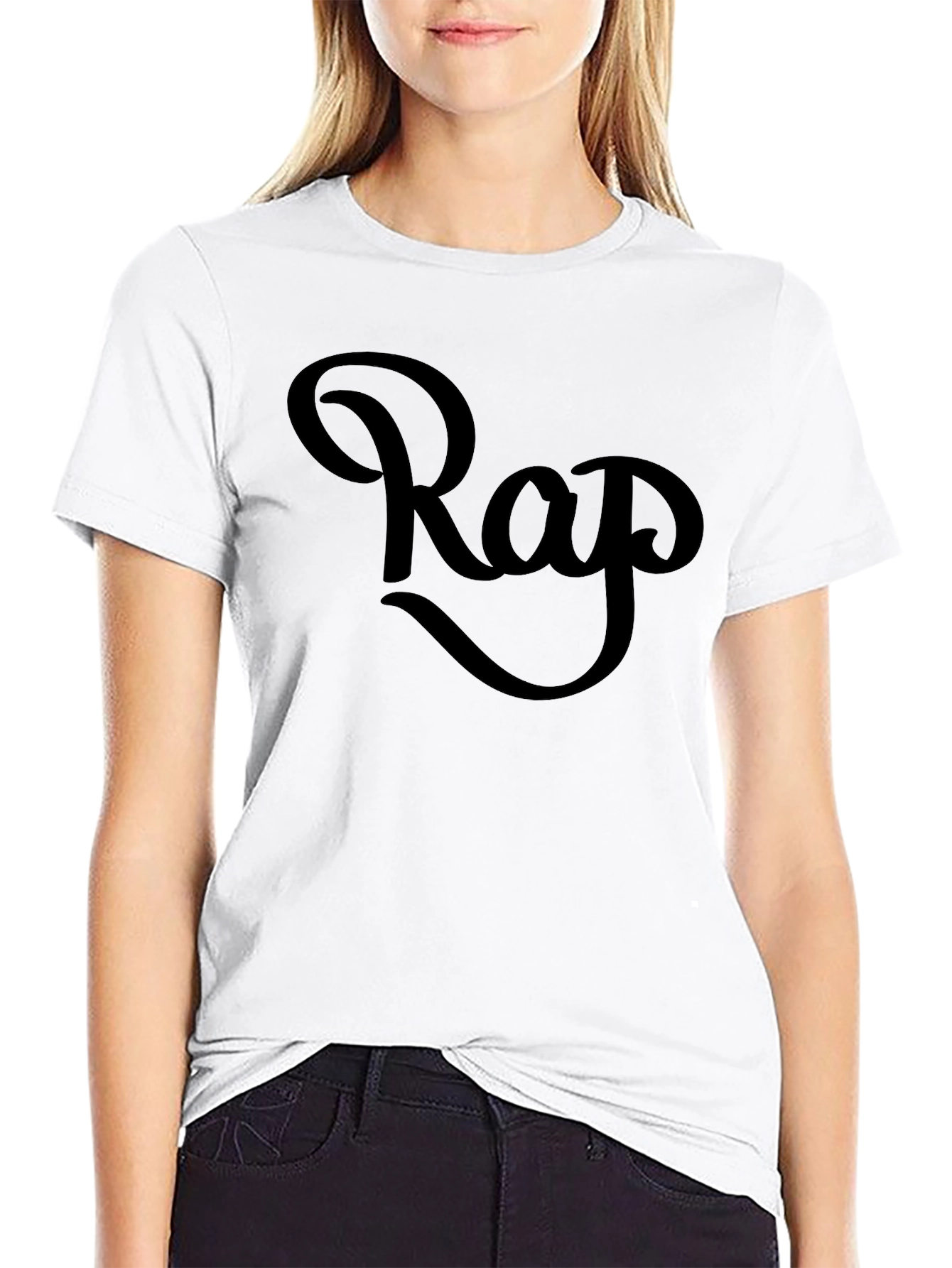 Cool Rap Graphic Black T-Shirt