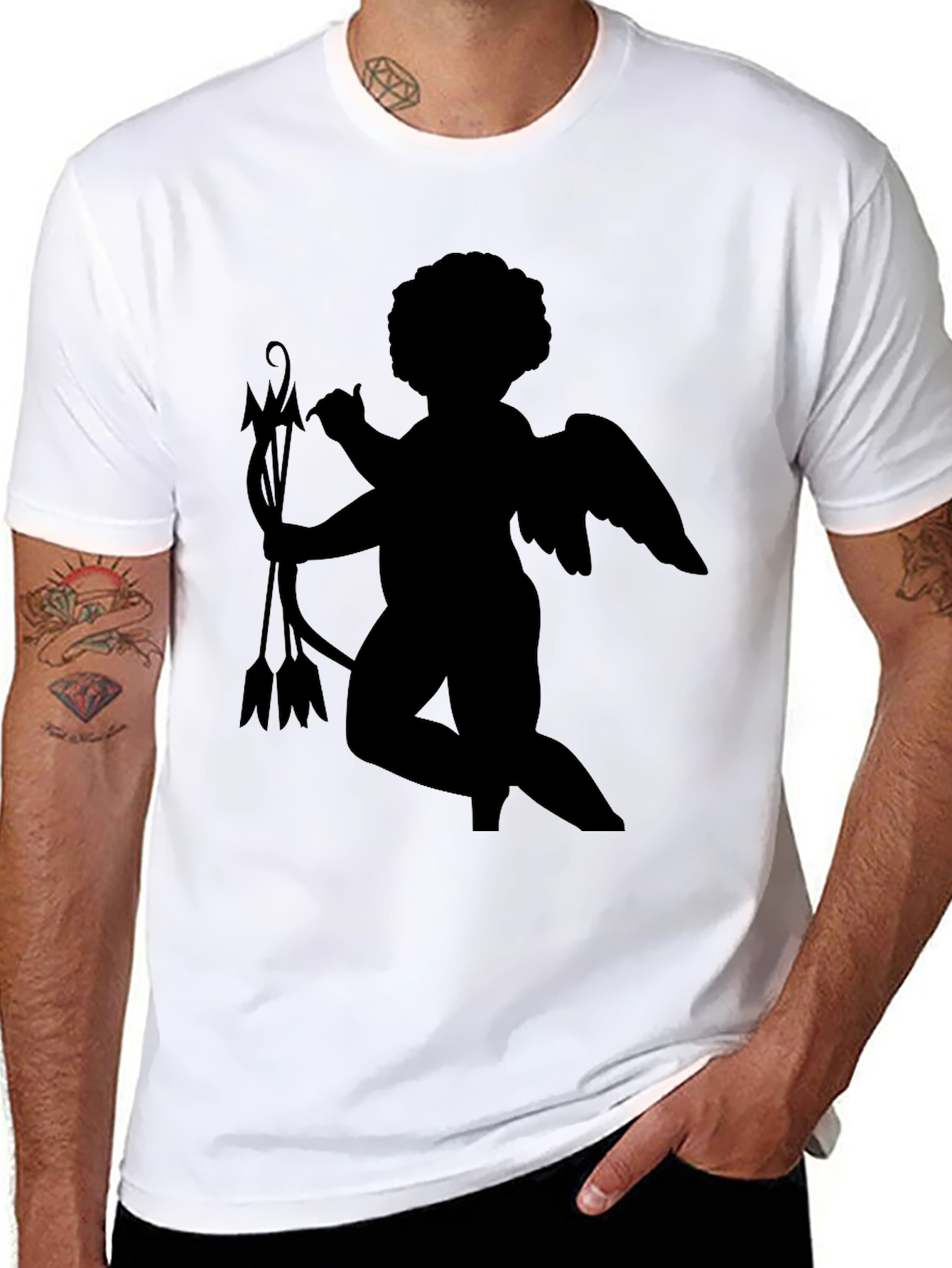 Cupid Arrow Graphic Tee - Black T-Shirt
