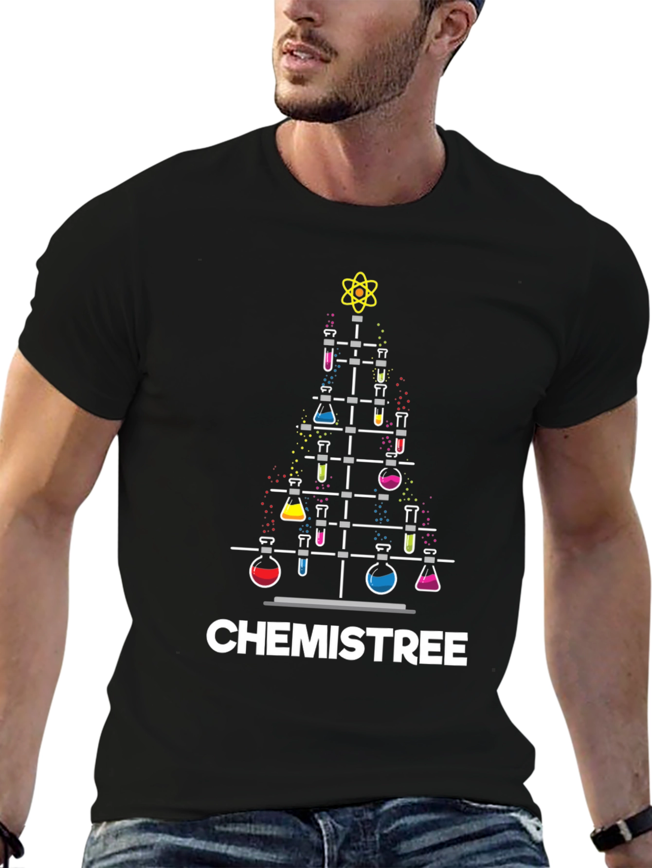 Chemistree Holiday Tee - Science Christmas T-Shirt