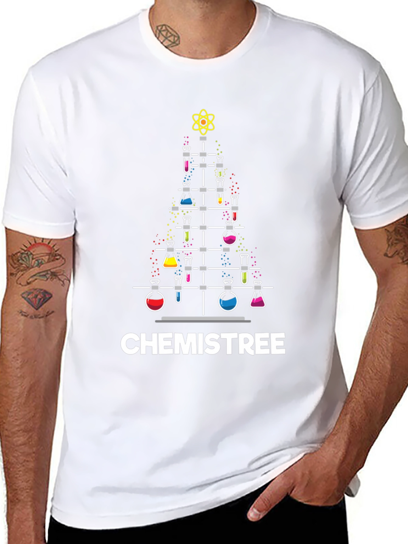 Chemistree Holiday Tee - Science Christmas T-Shirt
