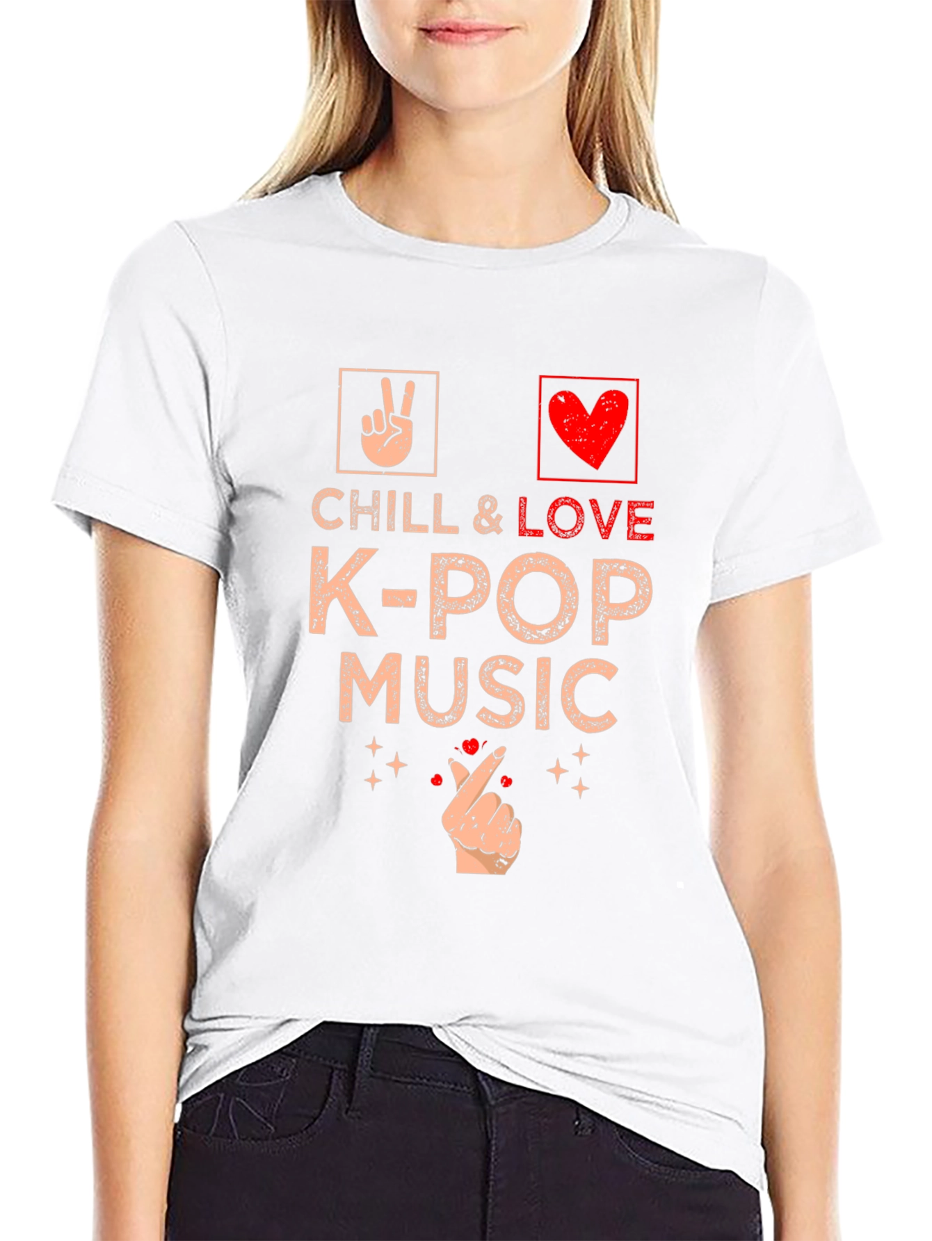 Chill & Love K-Pop Music T-Shirt