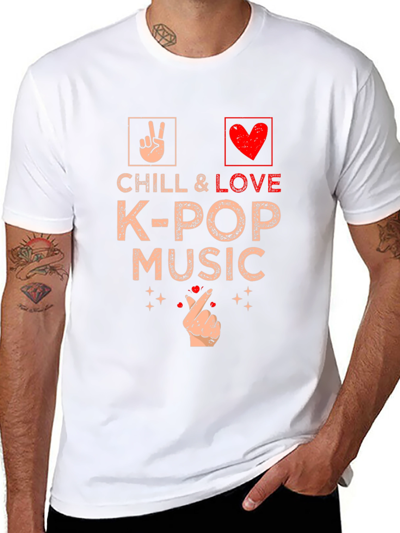 Chill & Love K-Pop Music T-Shirt