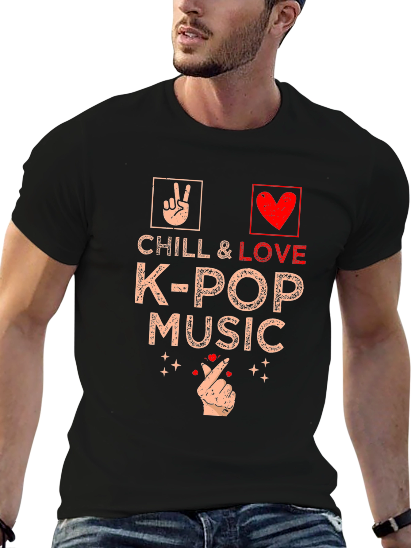 Chill & Love K-Pop Music T-Shirt