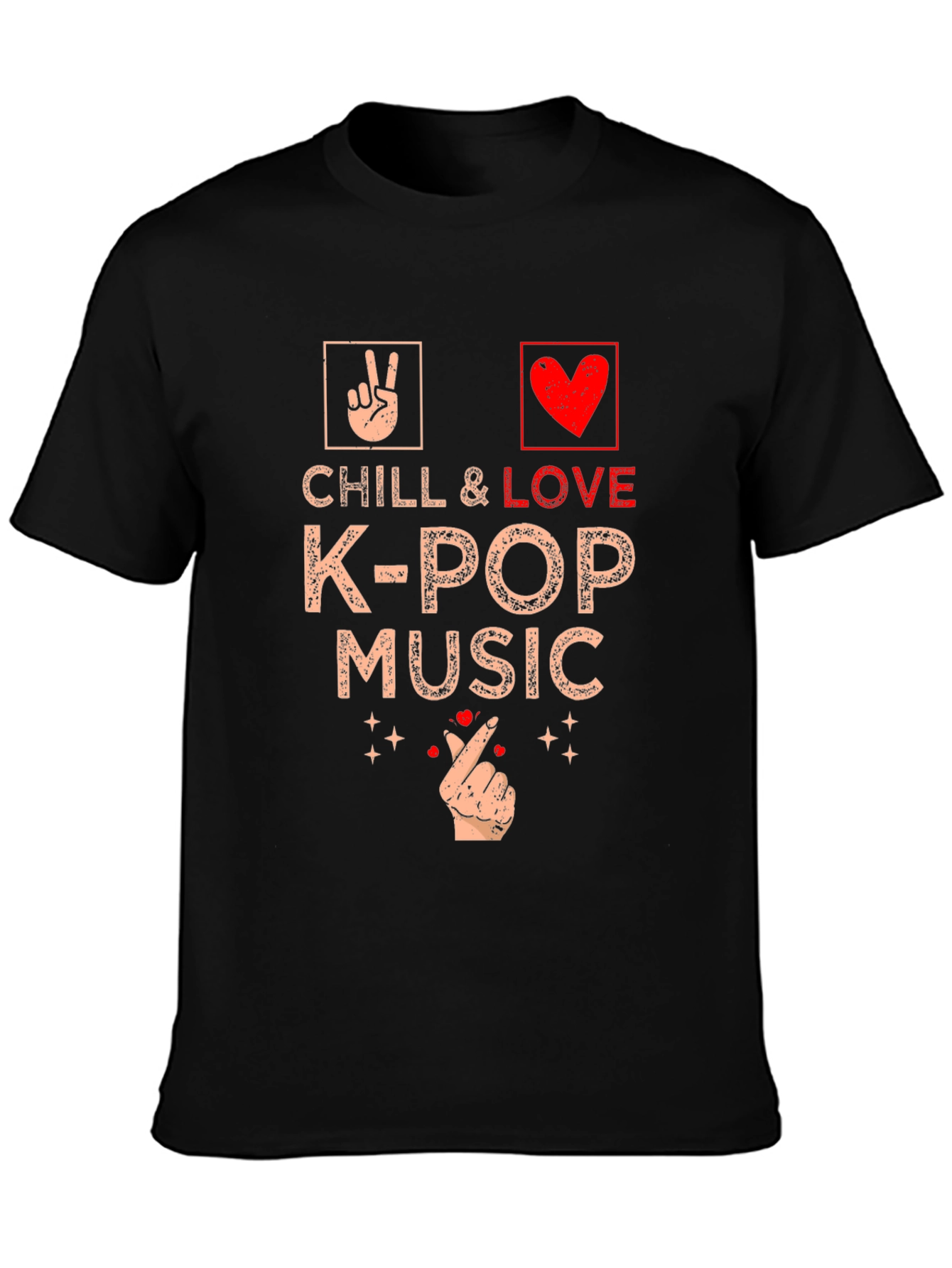 Chill & Love K-Pop Music T-Shirt