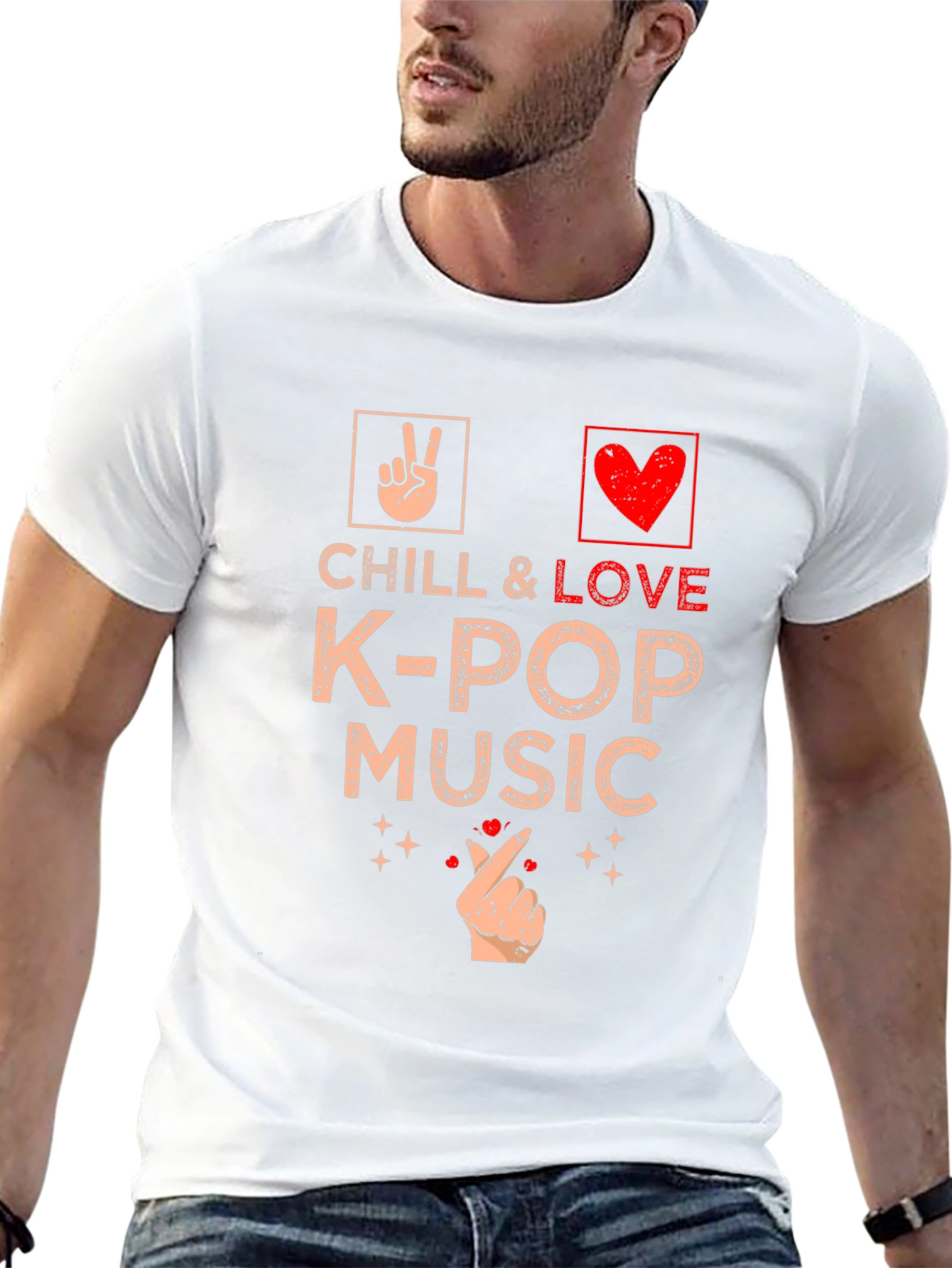 Chill & Love K-Pop Music T-Shirt