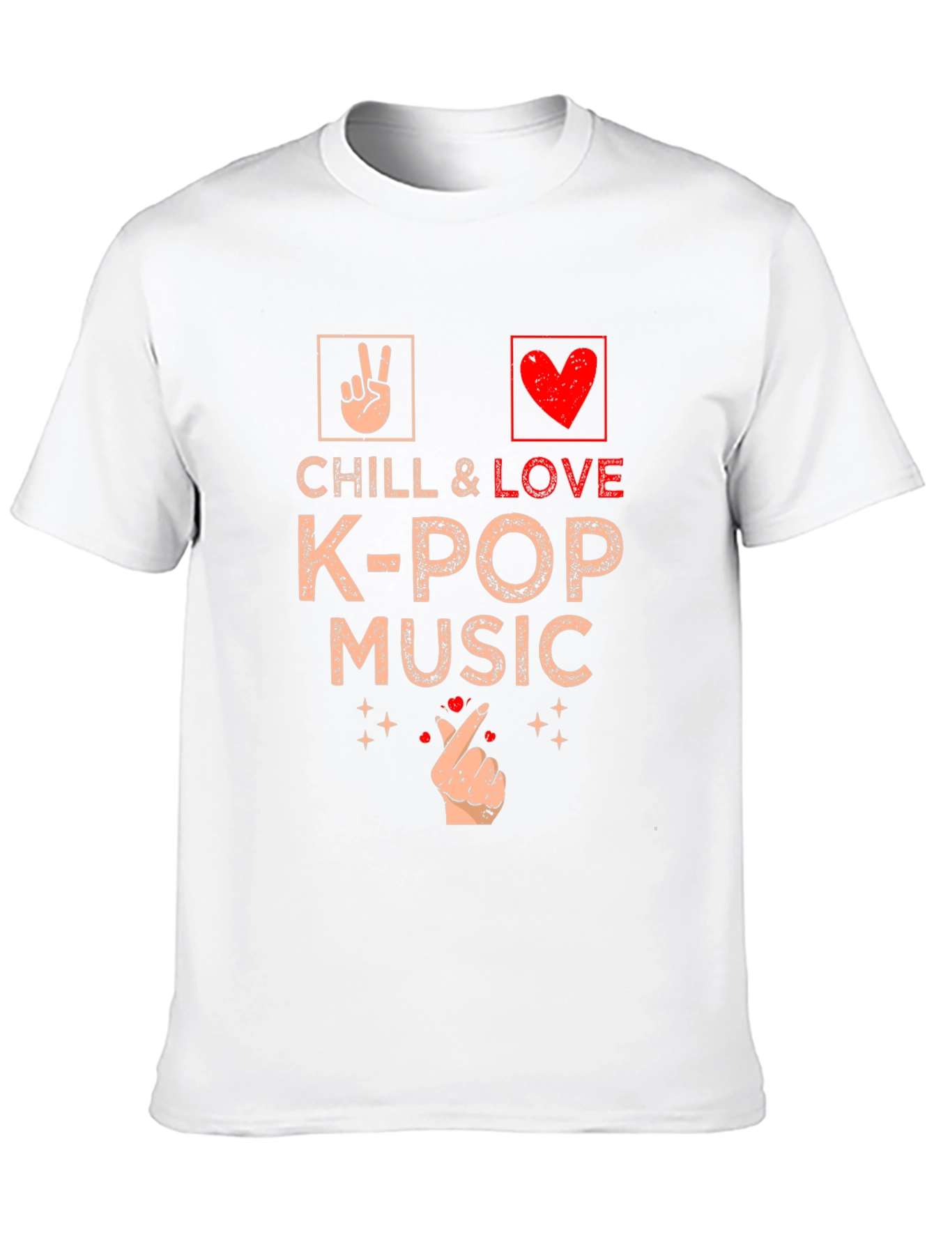 Chill & Love K-Pop Music T-Shirt