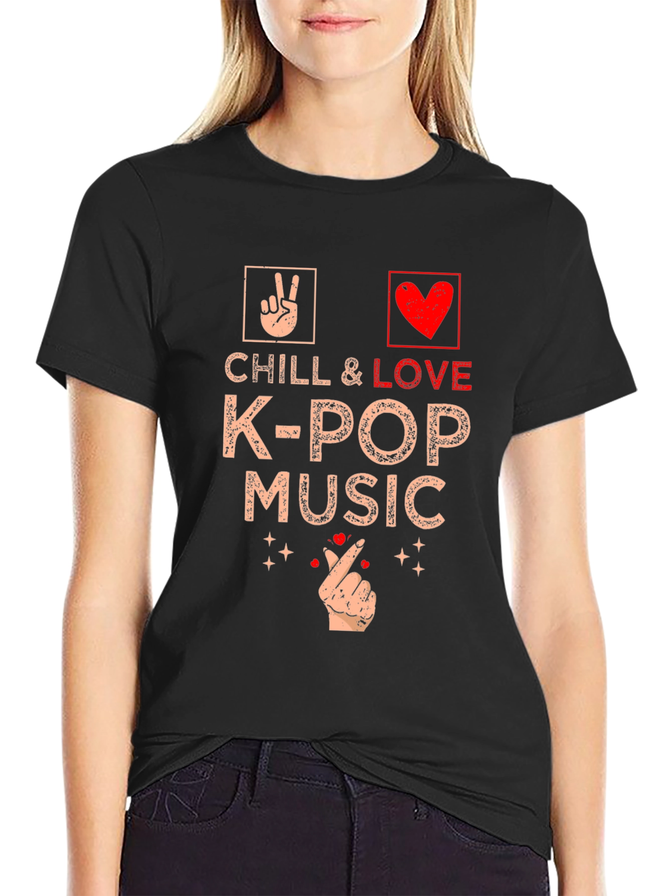 Chill & Love K-Pop Music T-Shirt