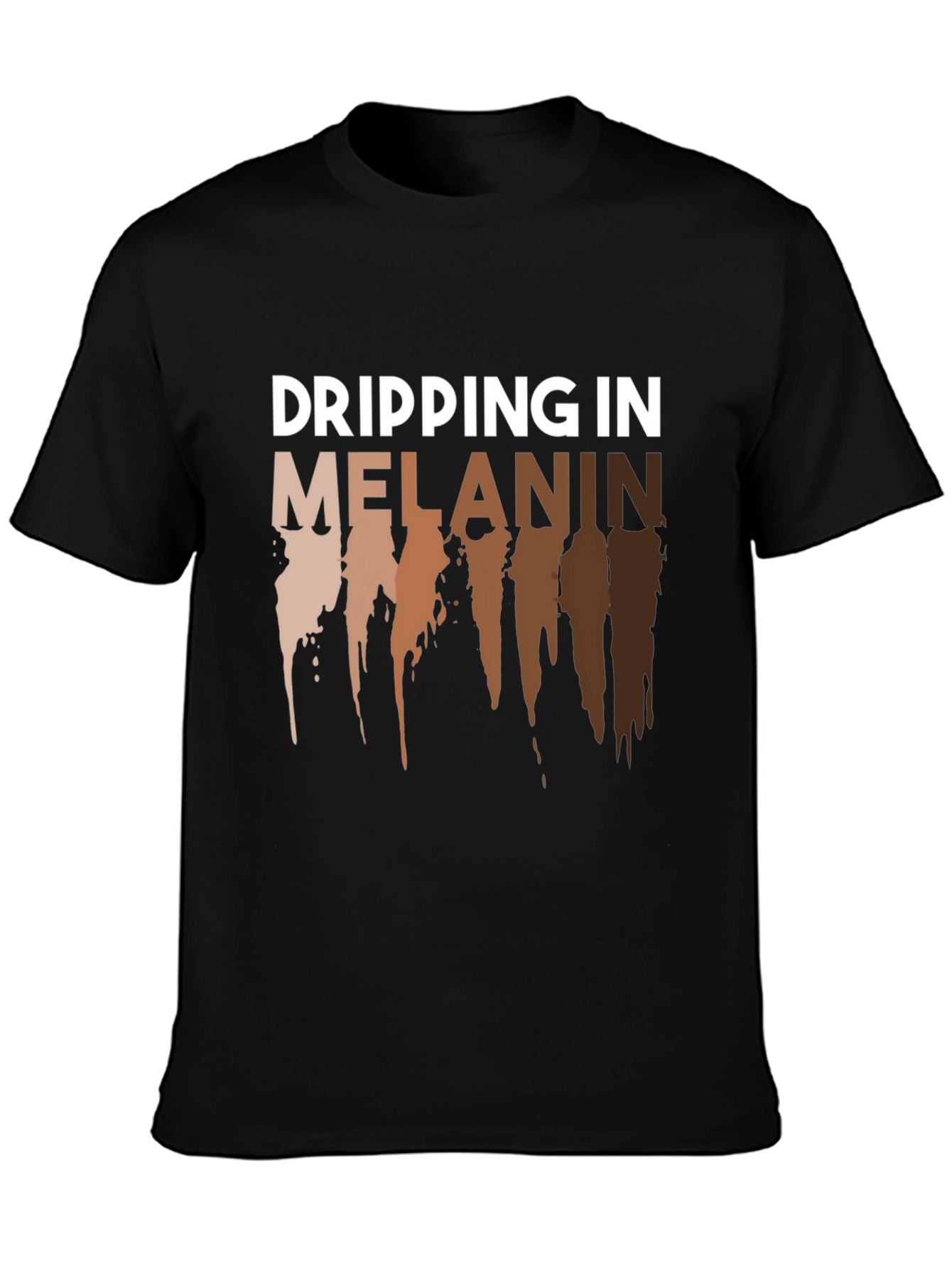 Dripping in Melanin Graphic Tee - Black