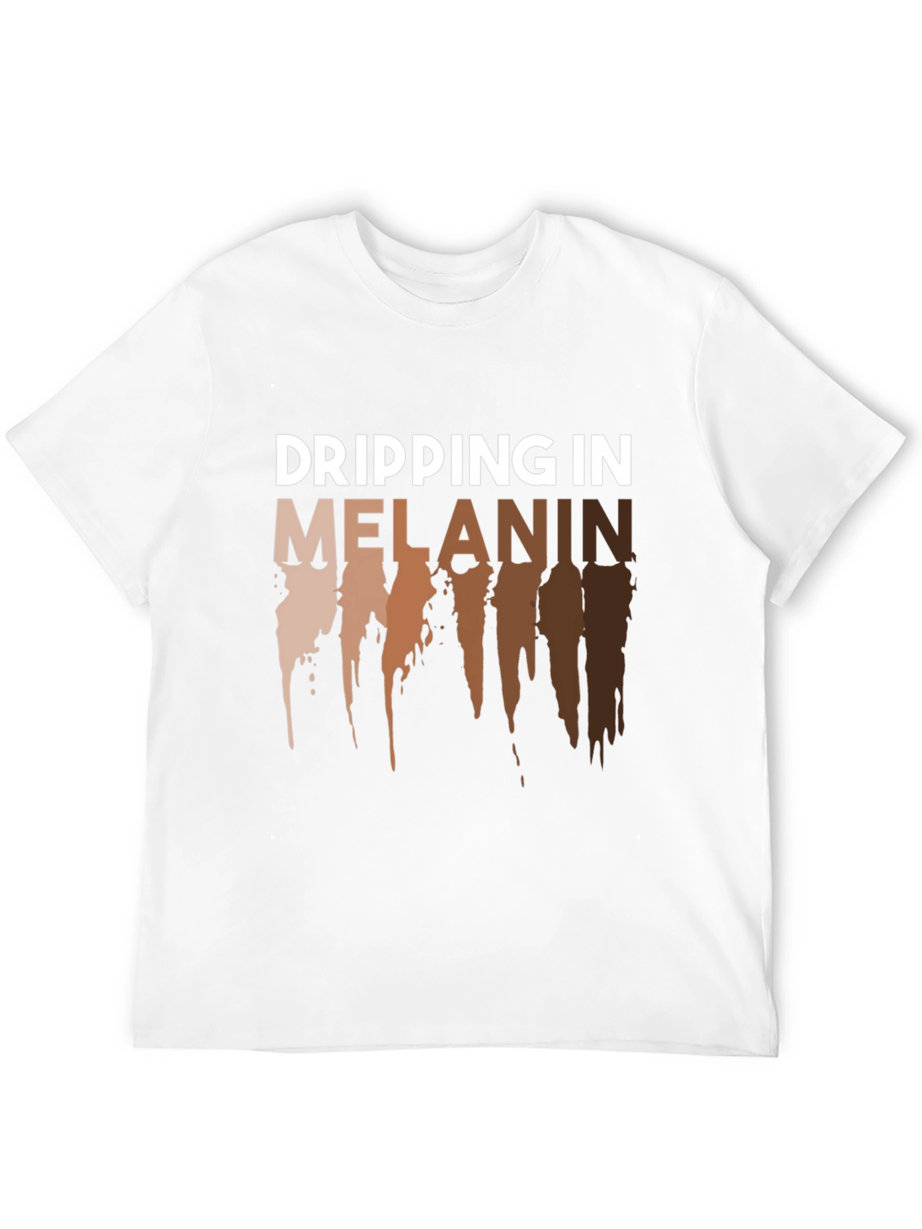 Dripping in Melanin Graphic Tee - Black