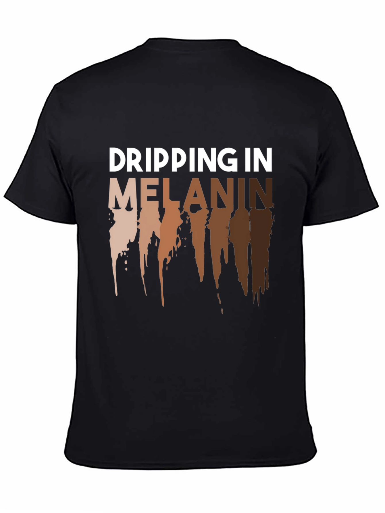 Dripping in Melanin Graphic Tee - Black