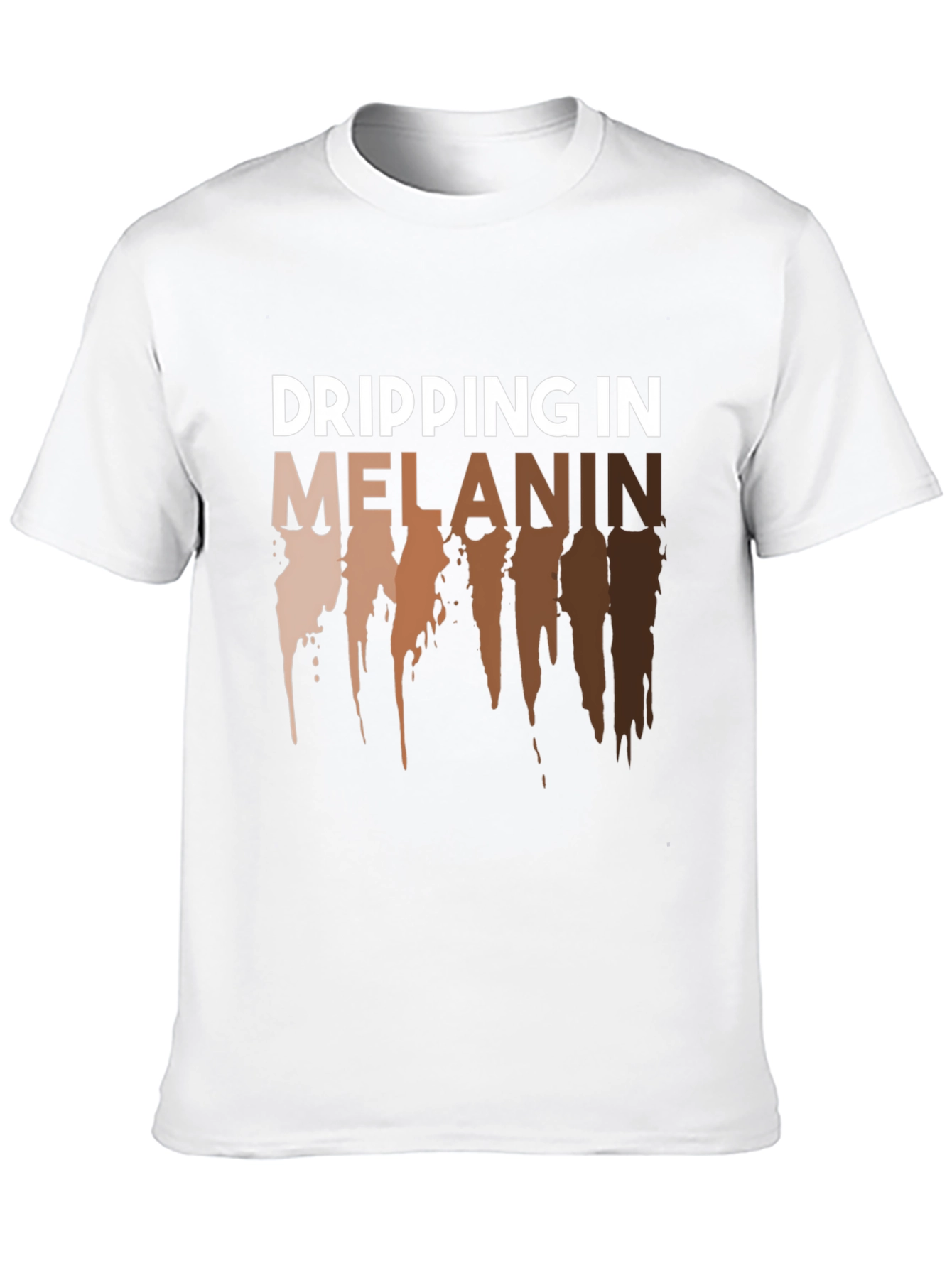 Dripping in Melanin Graphic Tee - Black