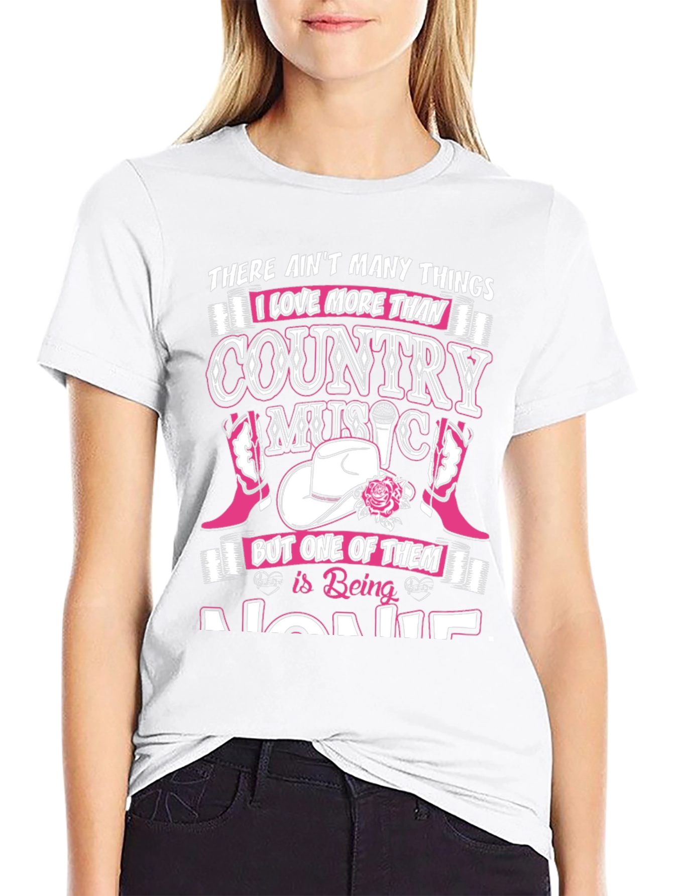 Country Music Loving Mom Graphic T-Shirt