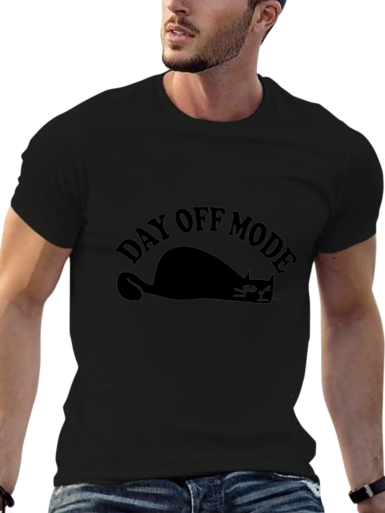 Day Off Mode Lazy Cat T-Shirt