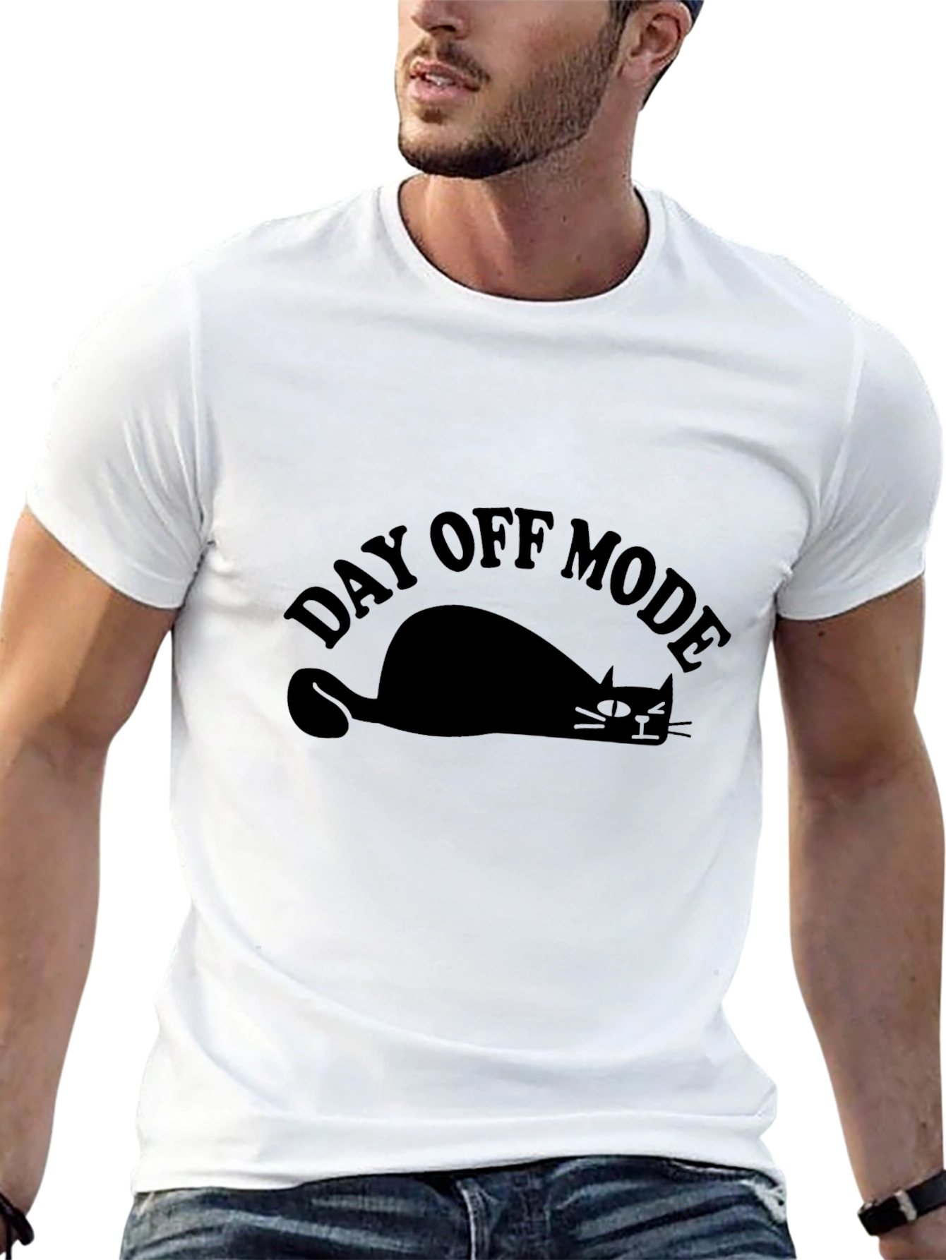 Day Off Mode Lazy Cat T-Shirt