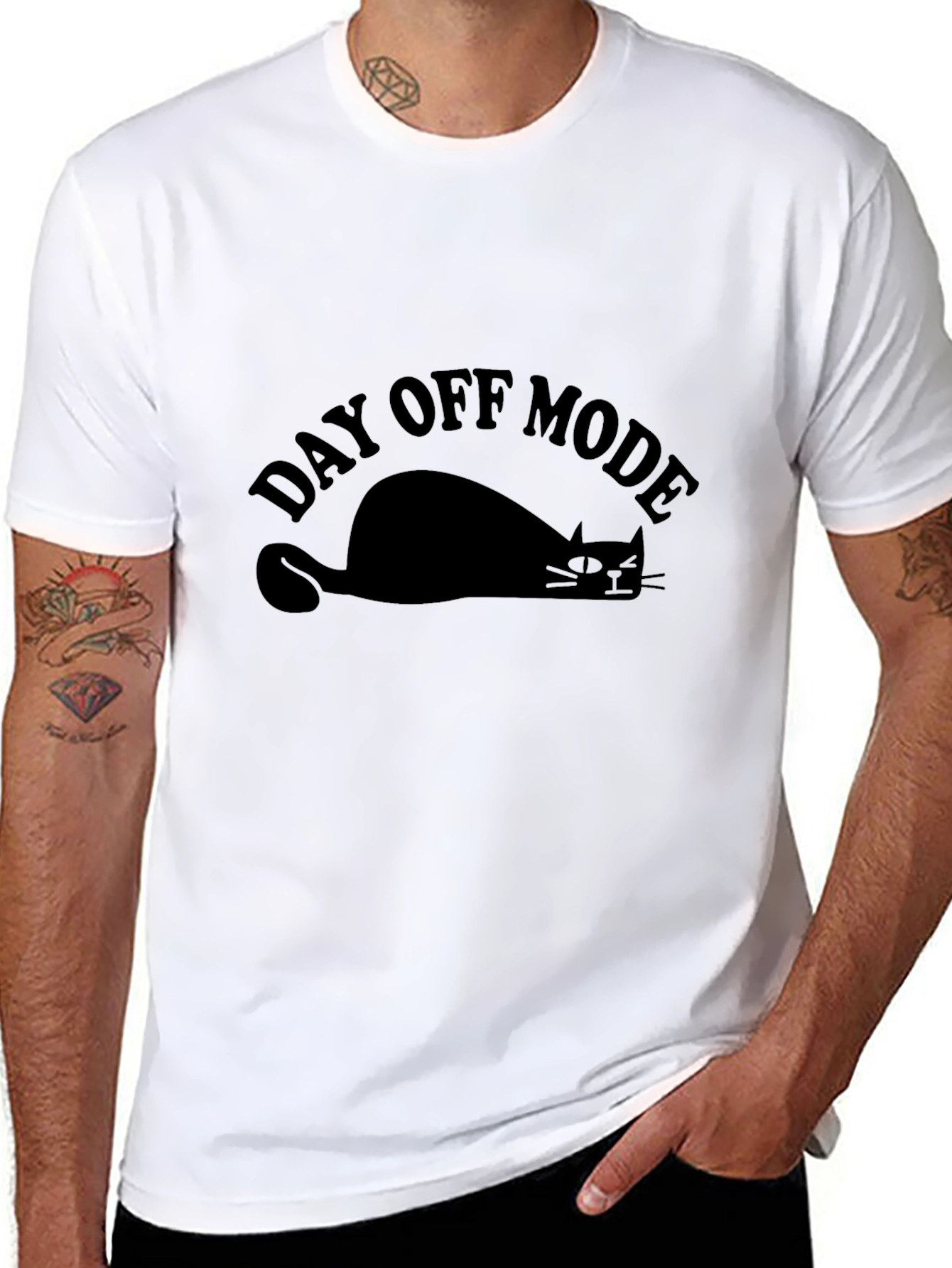 Day Off Mode Lazy Cat T-Shirt
