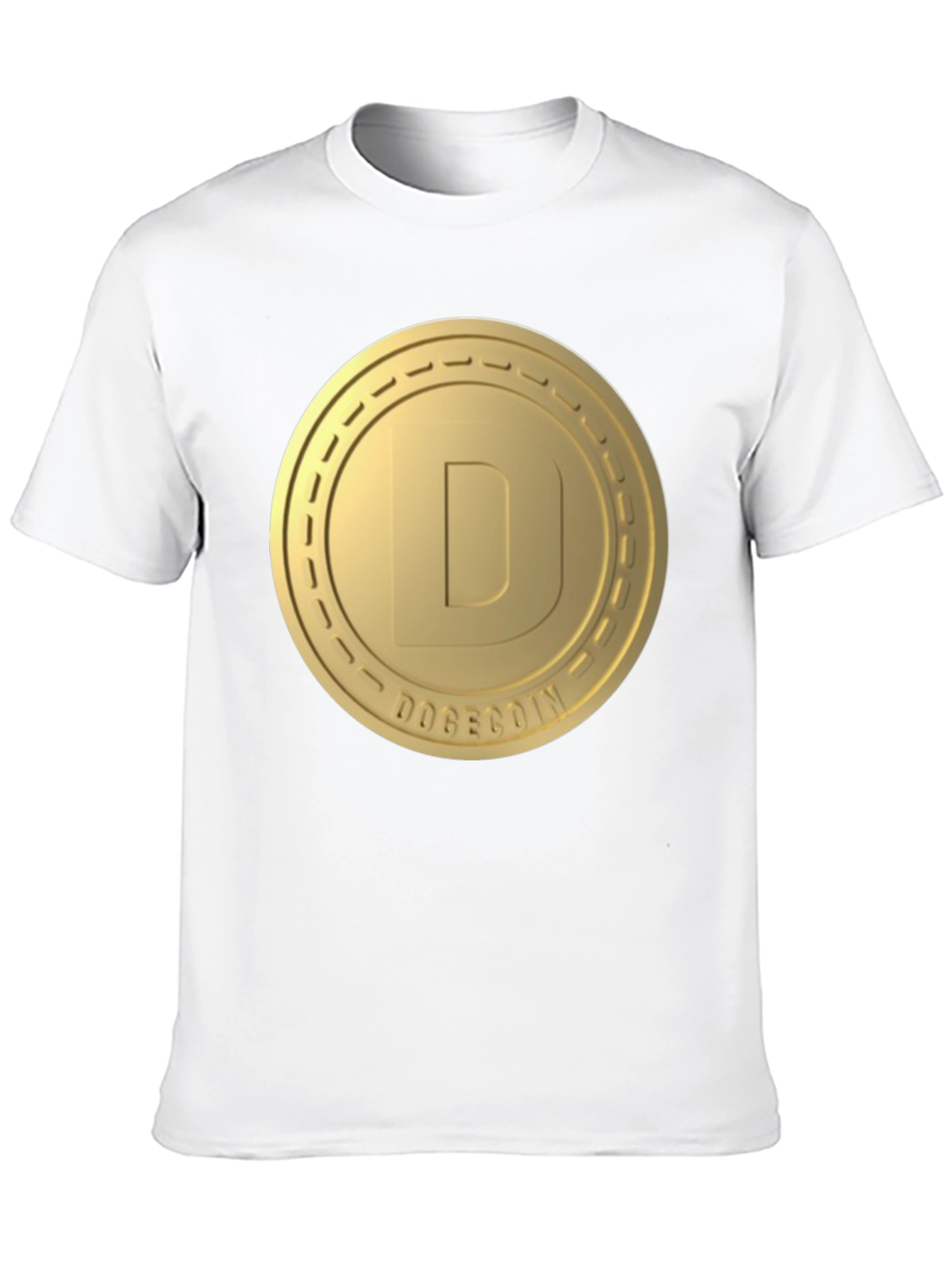 Dogecoin Gold Coin Logo T-Shirt - Crypto Fashion