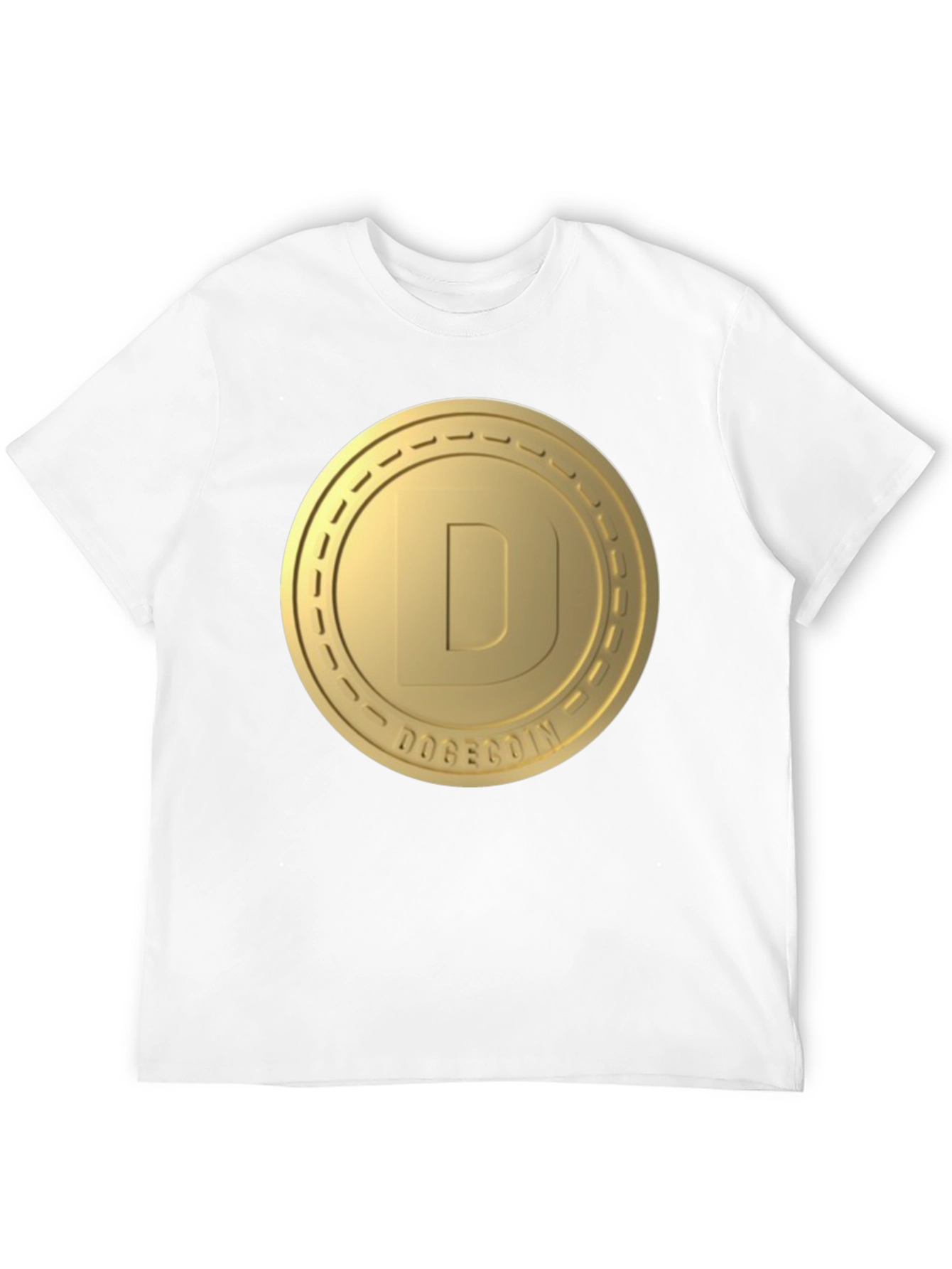 Dogecoin Gold Coin Logo T-Shirt - Crypto Fashion