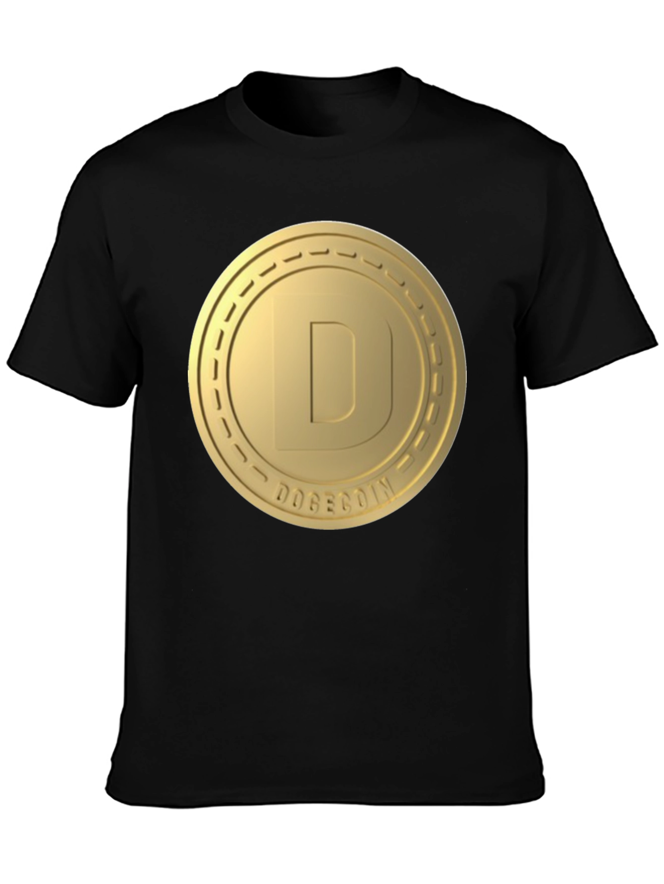 Dogecoin Gold Coin Logo T-Shirt - Crypto Fashion