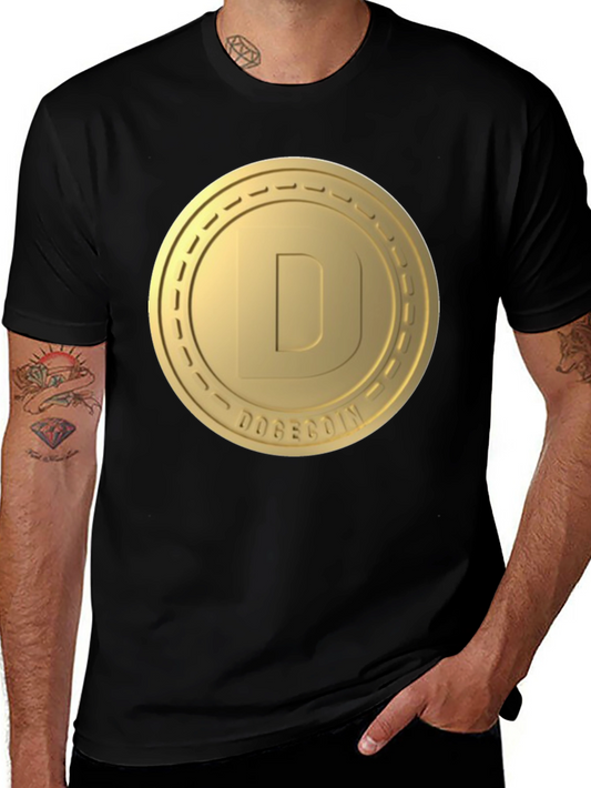 Dogecoin Gold Coin Logo T-Shirt - Crypto Fashion