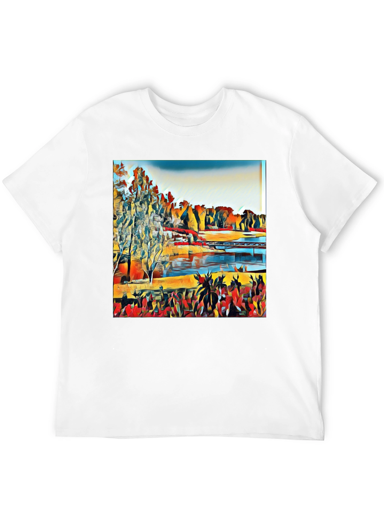 Abstract Landscape Graphic Tee
