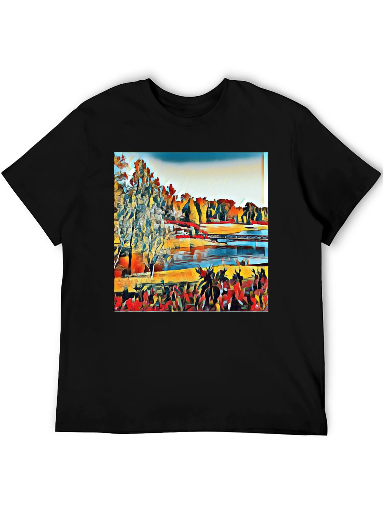 Abstract Landscape Graphic Tee
