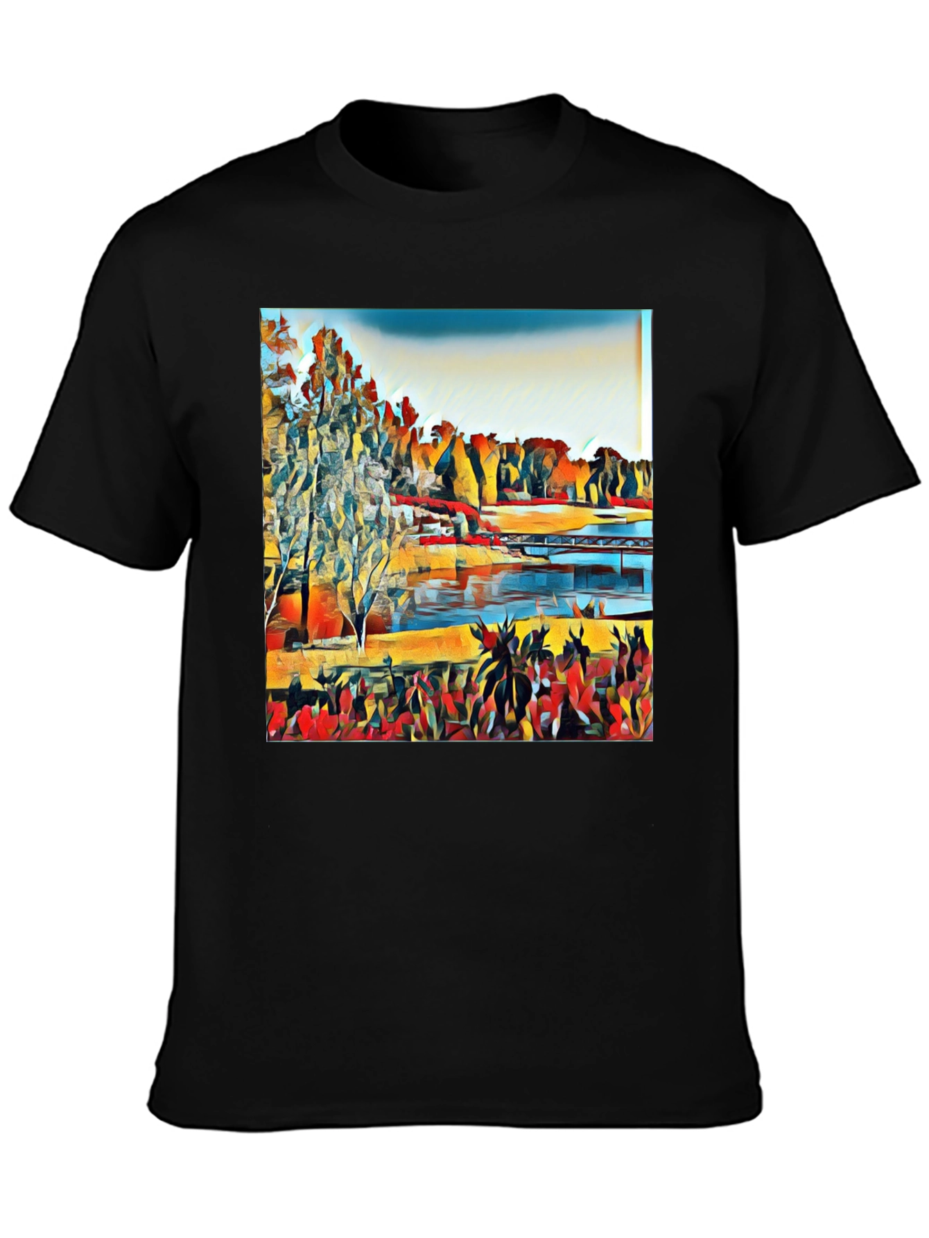 Abstract Landscape Graphic Tee