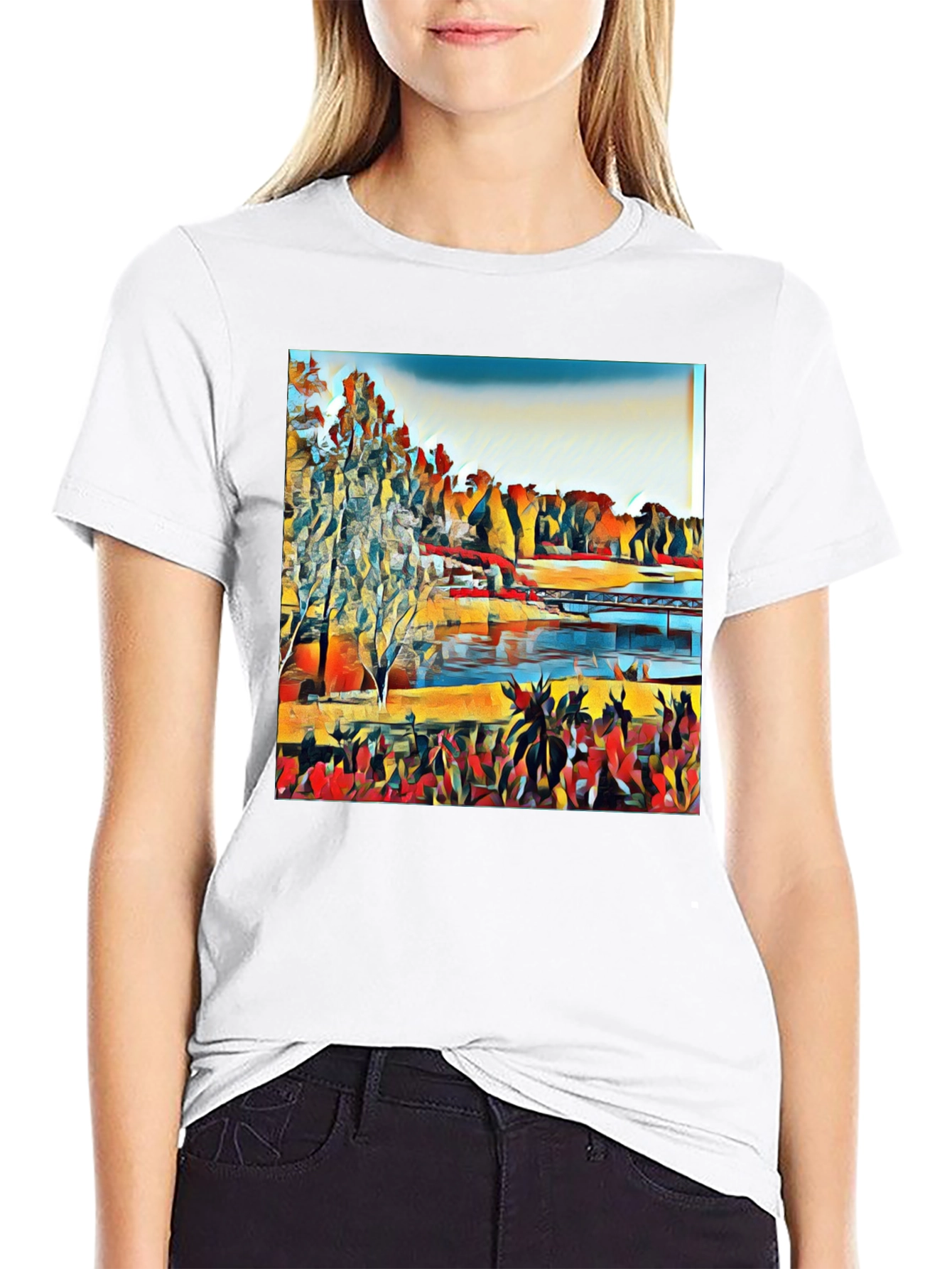 Abstract Landscape Graphic Tee