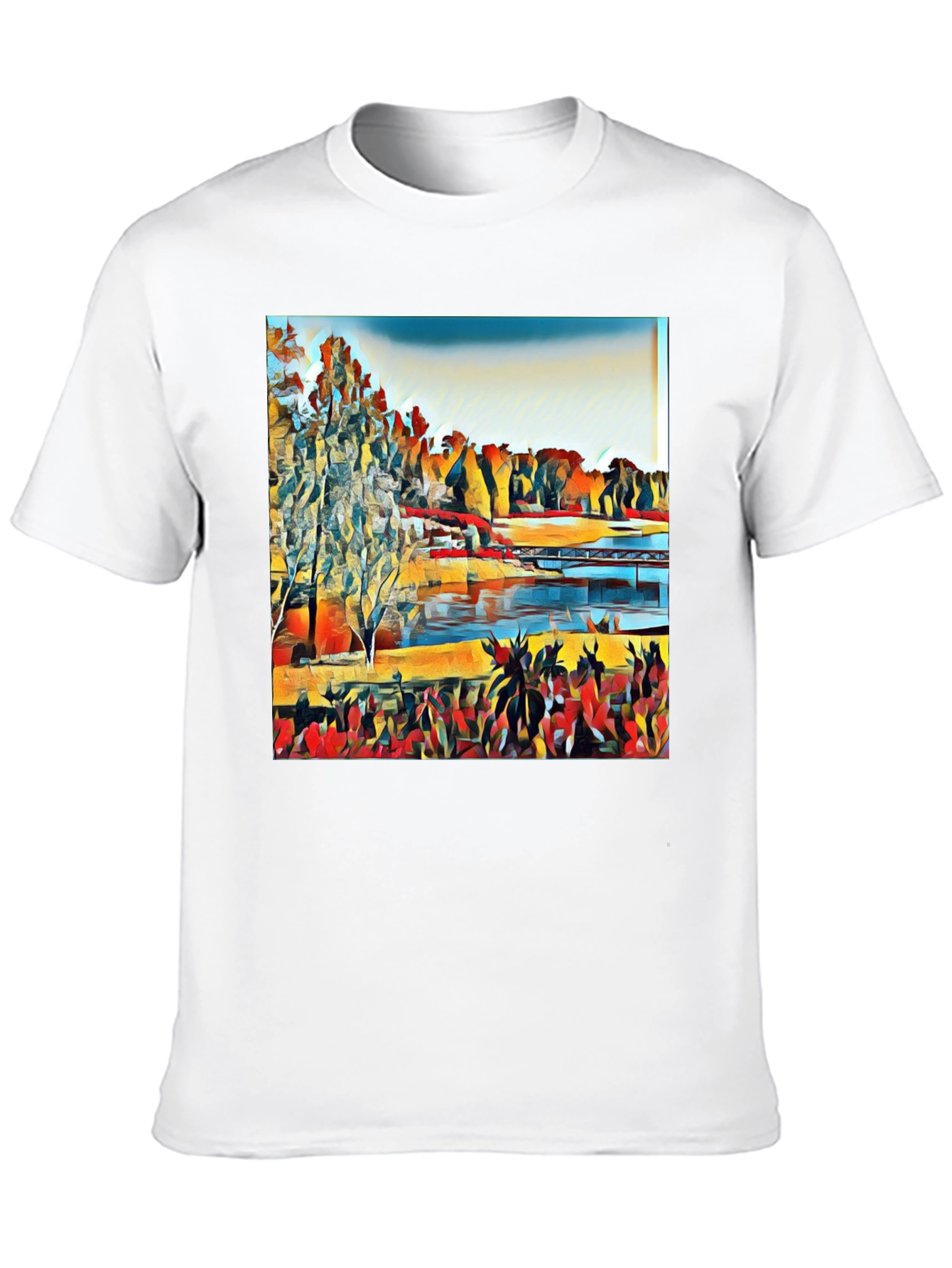 Abstract Landscape Graphic Tee