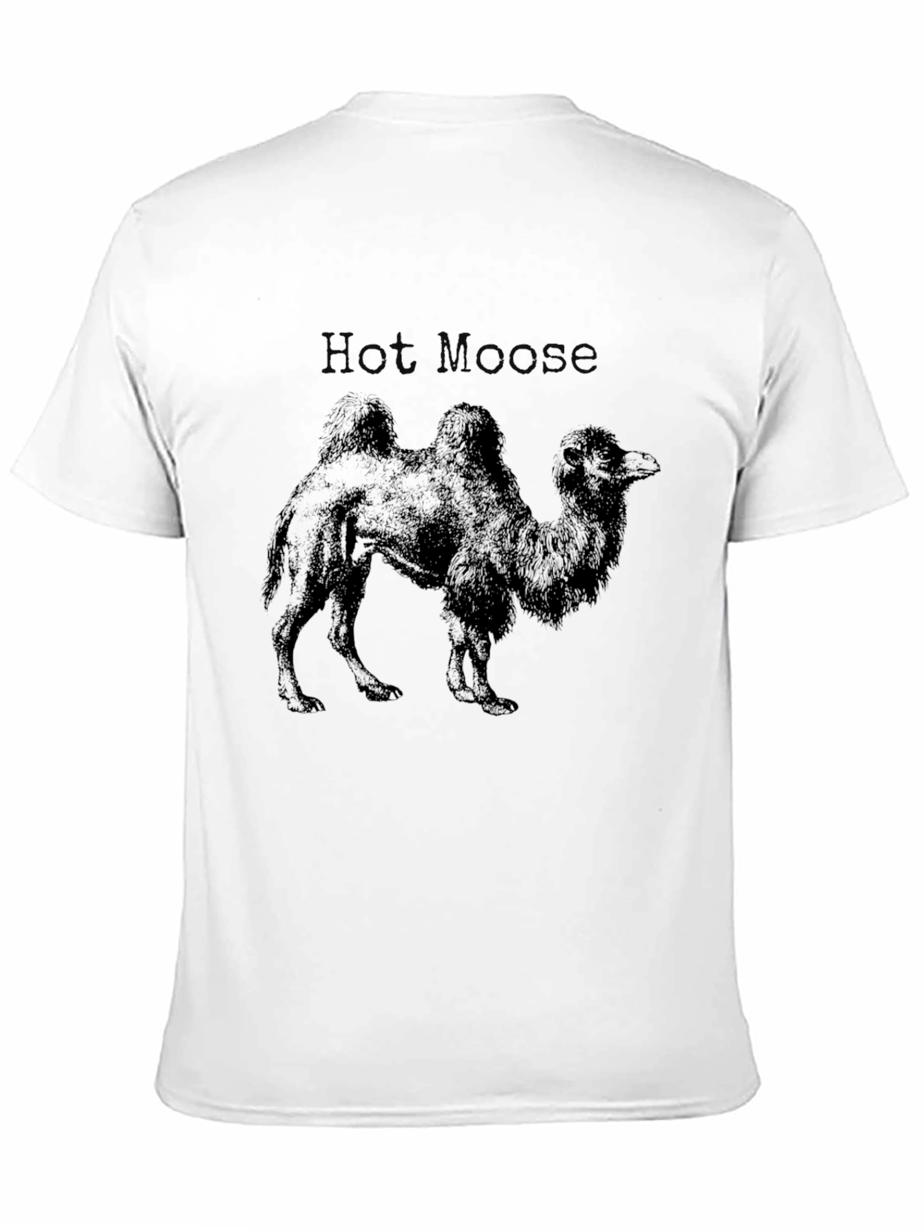 Mens Black Hot Moose Camel Graphic Tee