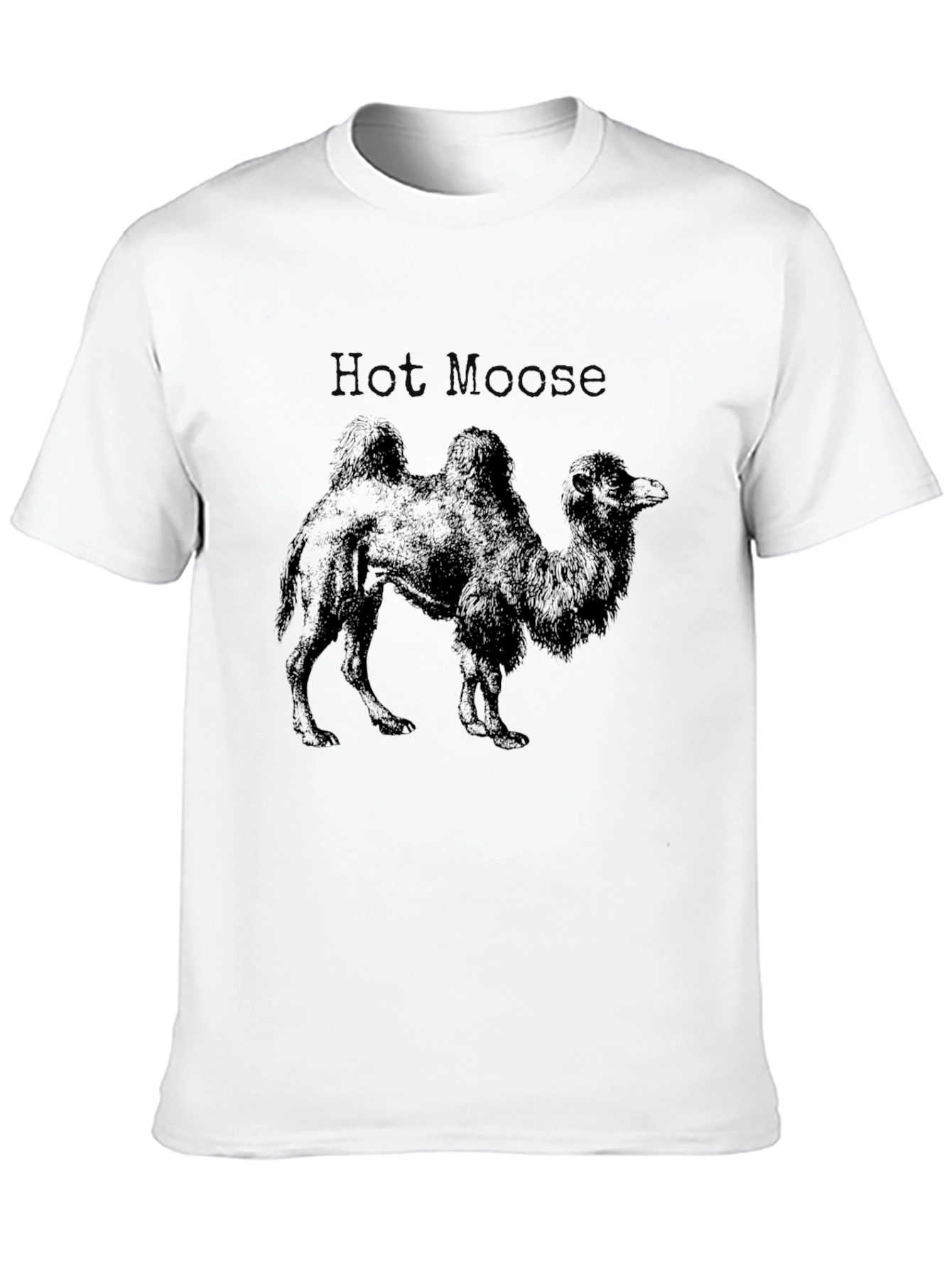 Mens Black Hot Moose Camel Graphic Tee