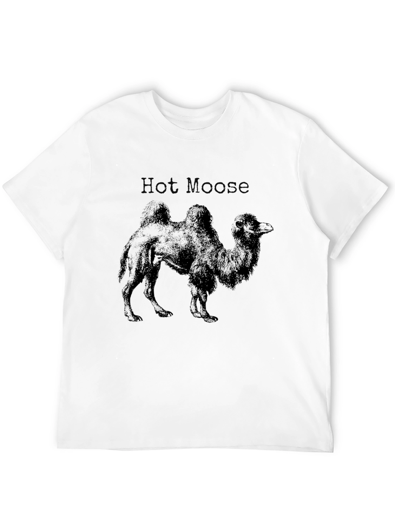 Mens Black Hot Moose Camel Graphic Tee