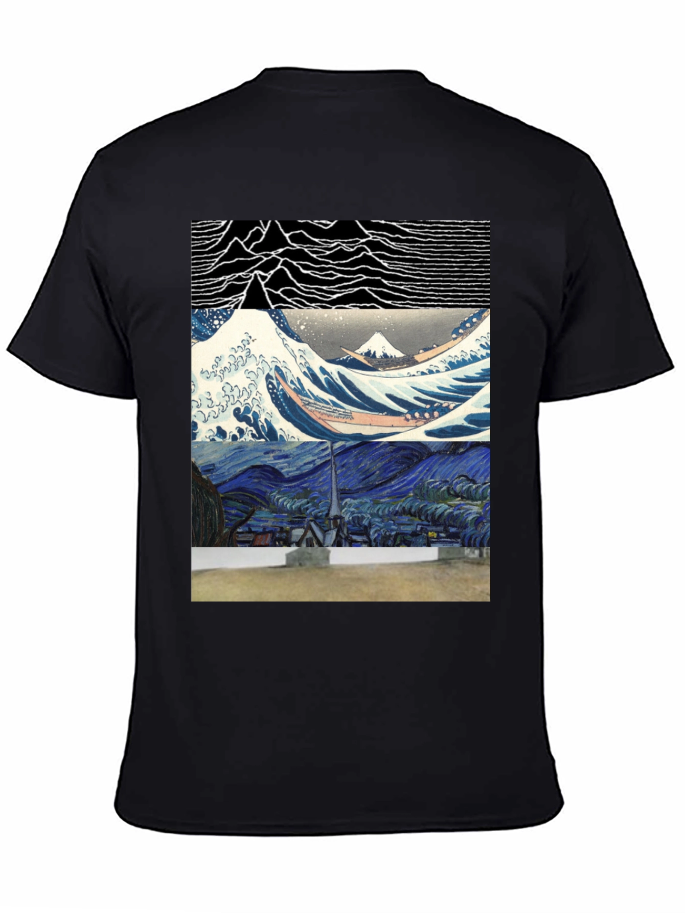 Artistic Graphic Tee - Joy Division meets Van Gogh