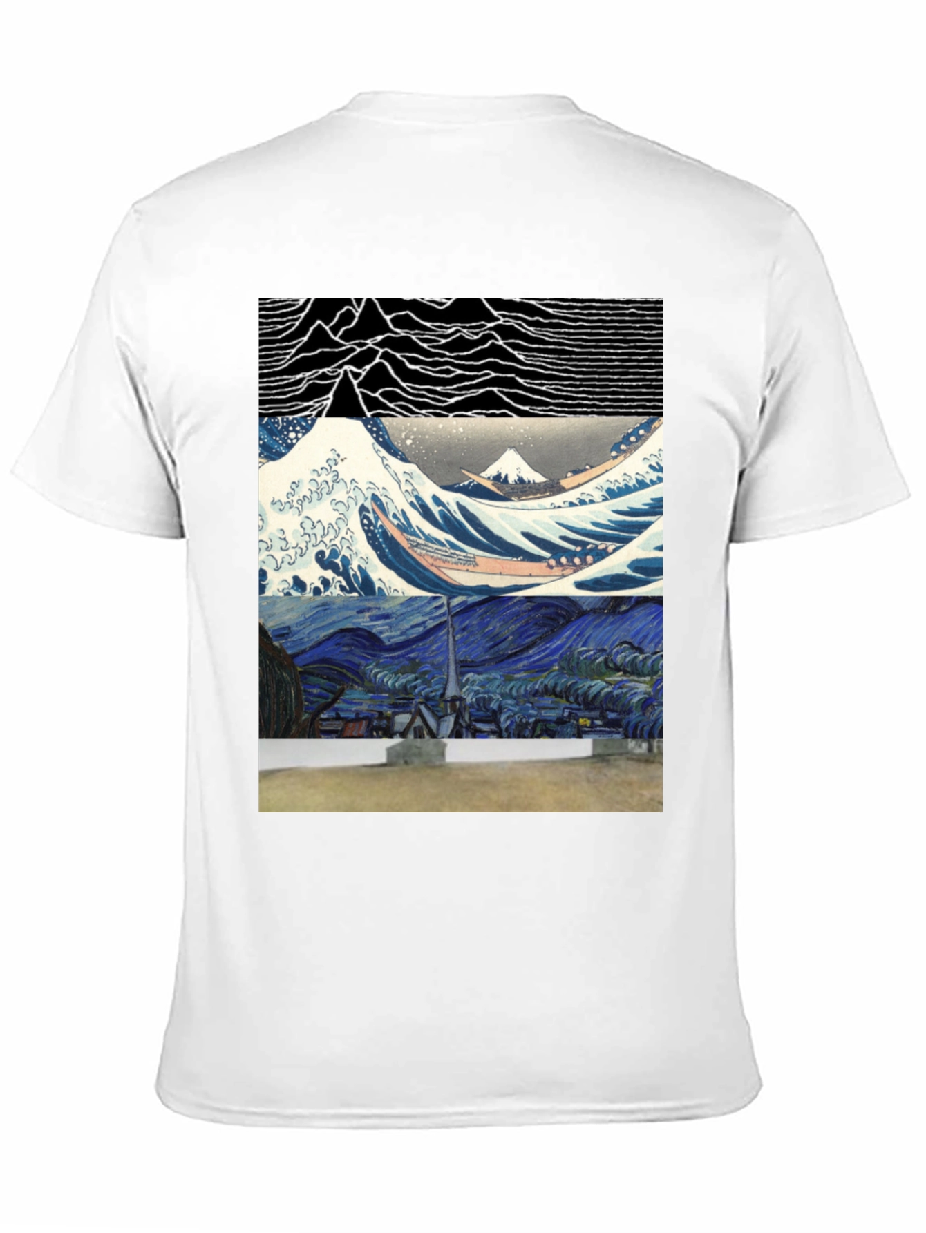 Artistic Graphic Tee - Joy Division meets Van Gogh
