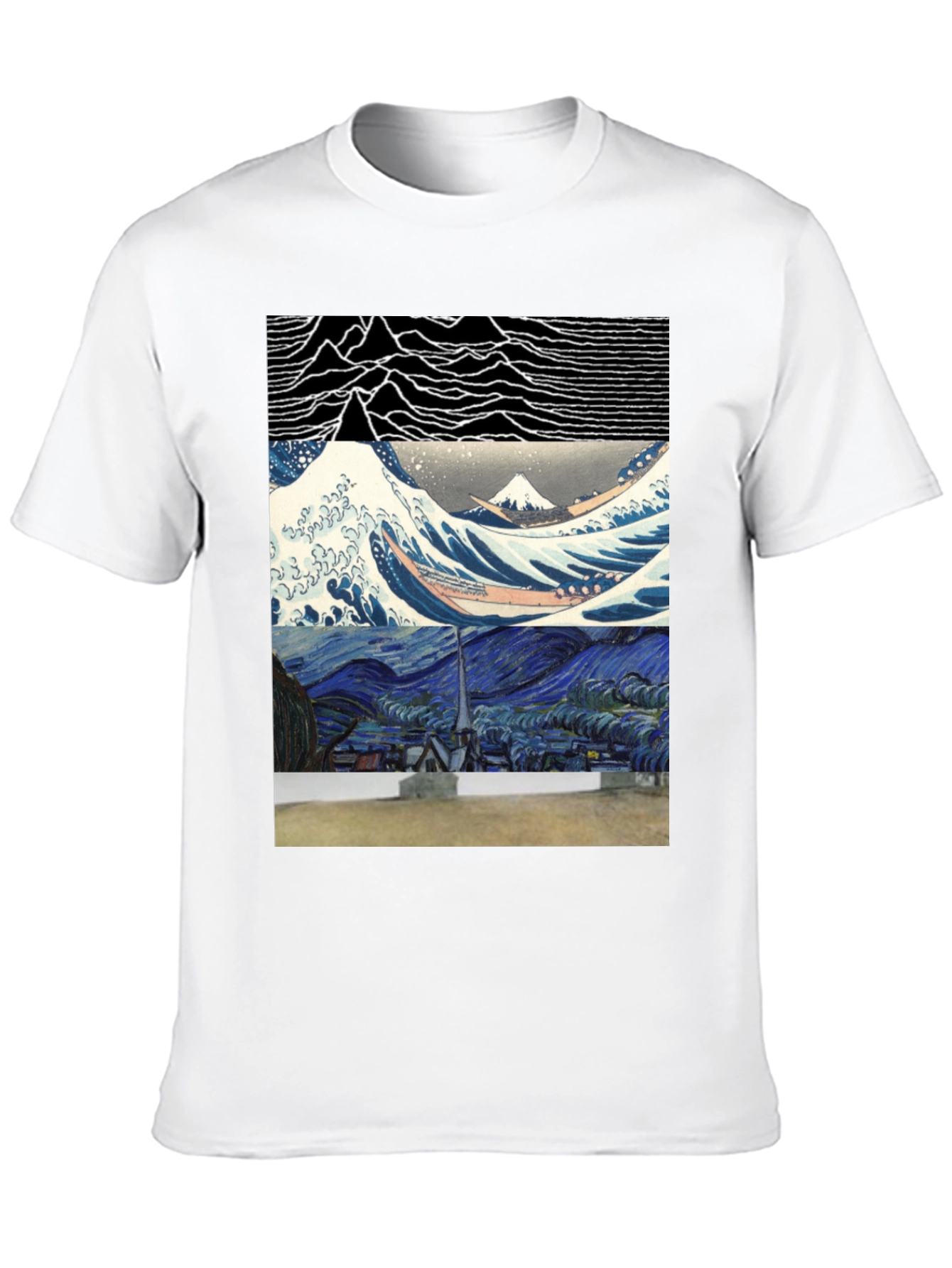 Artistic Graphic Tee - Joy Division meets Van Gogh
