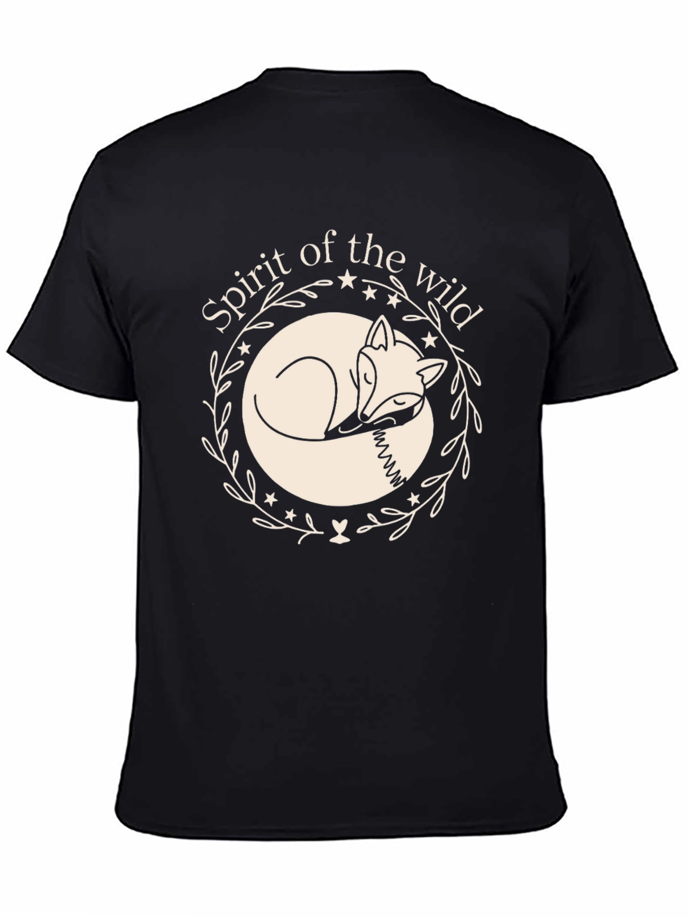 Spirit of the Wild Fox Graphic Tee - Black