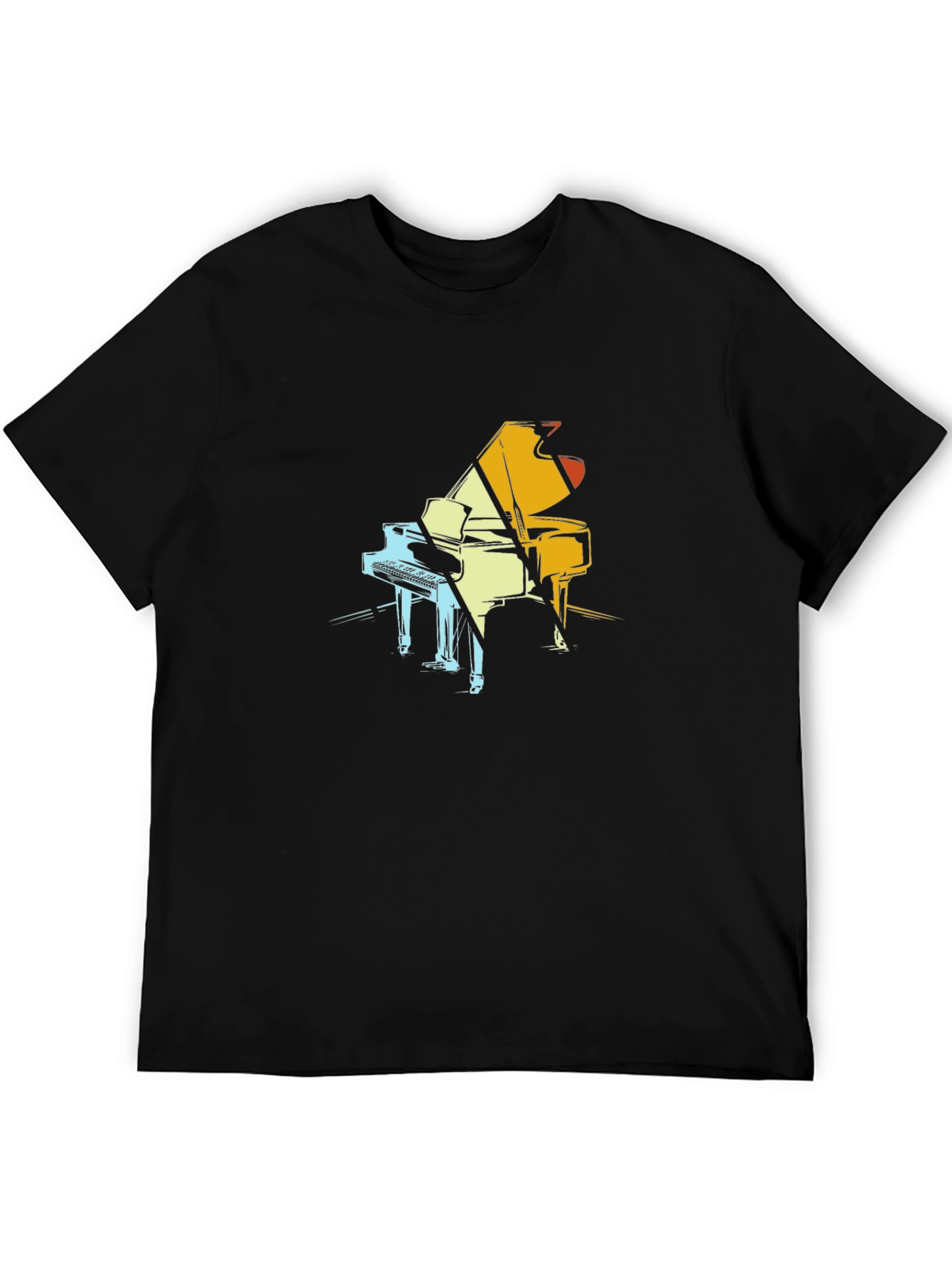 Piano Graphic Tee - Cool Musician T-Shirt