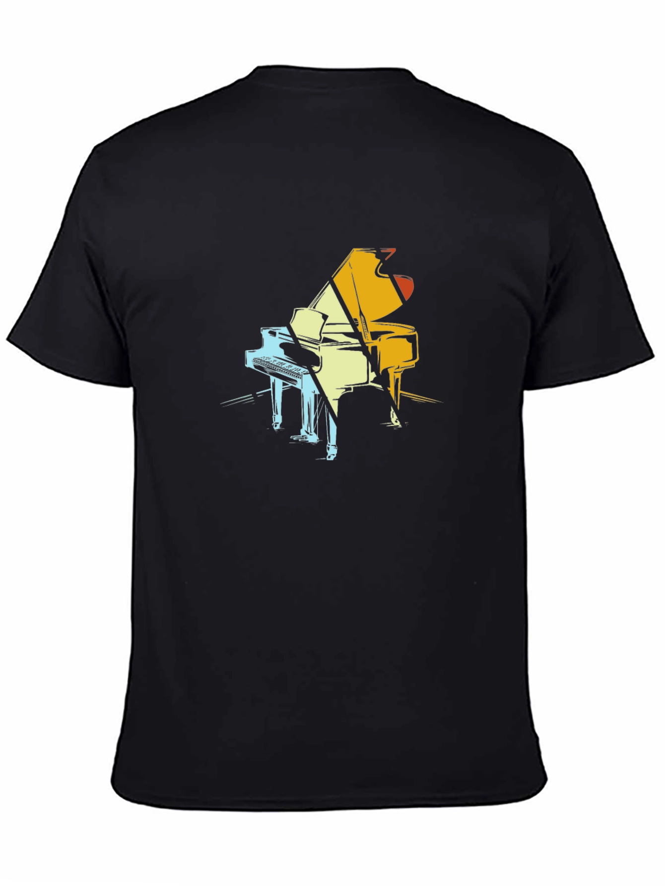 Piano Graphic Tee - Cool Musician T-Shirt