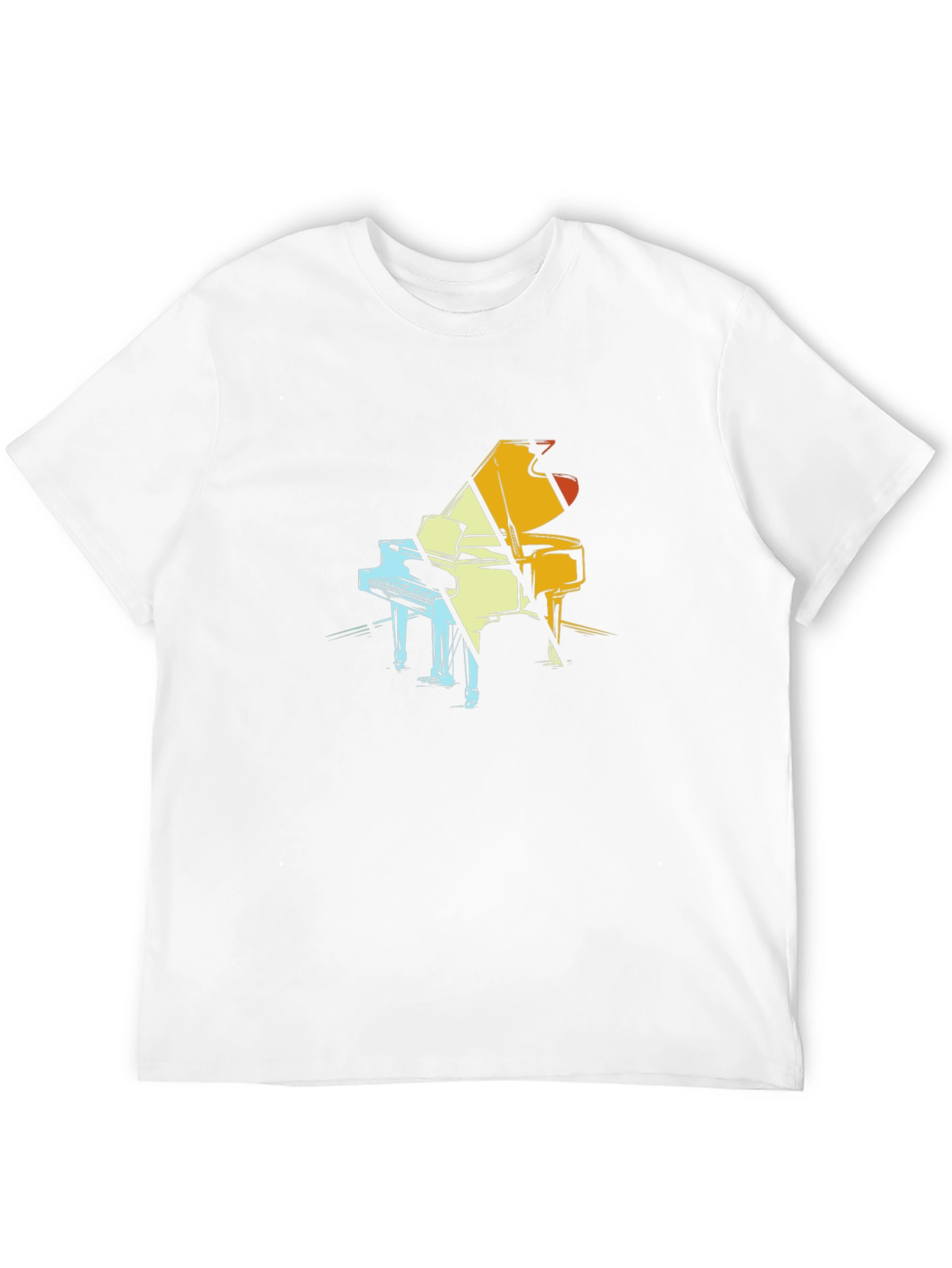 Piano Graphic Tee - Cool Musician T-Shirt