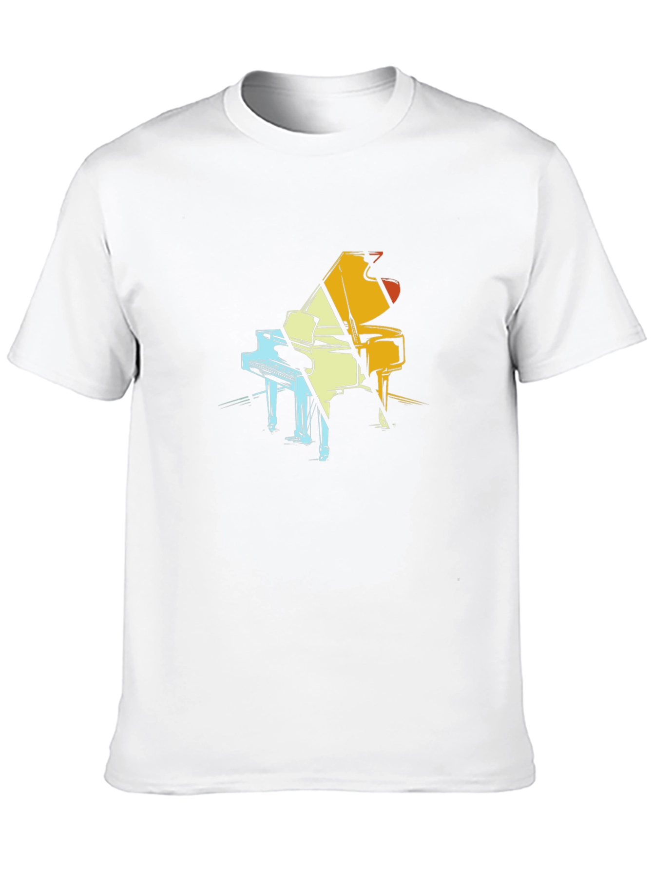 Piano Graphic Tee - Cool Musician T-Shirt