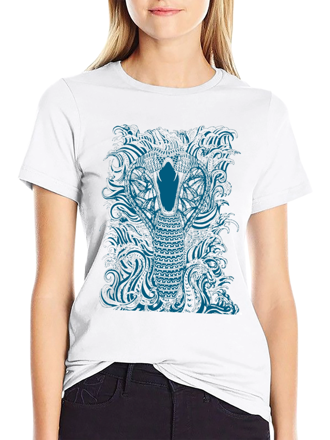 Cobra Graphic Print T-Shirt - Bold Statement Tee