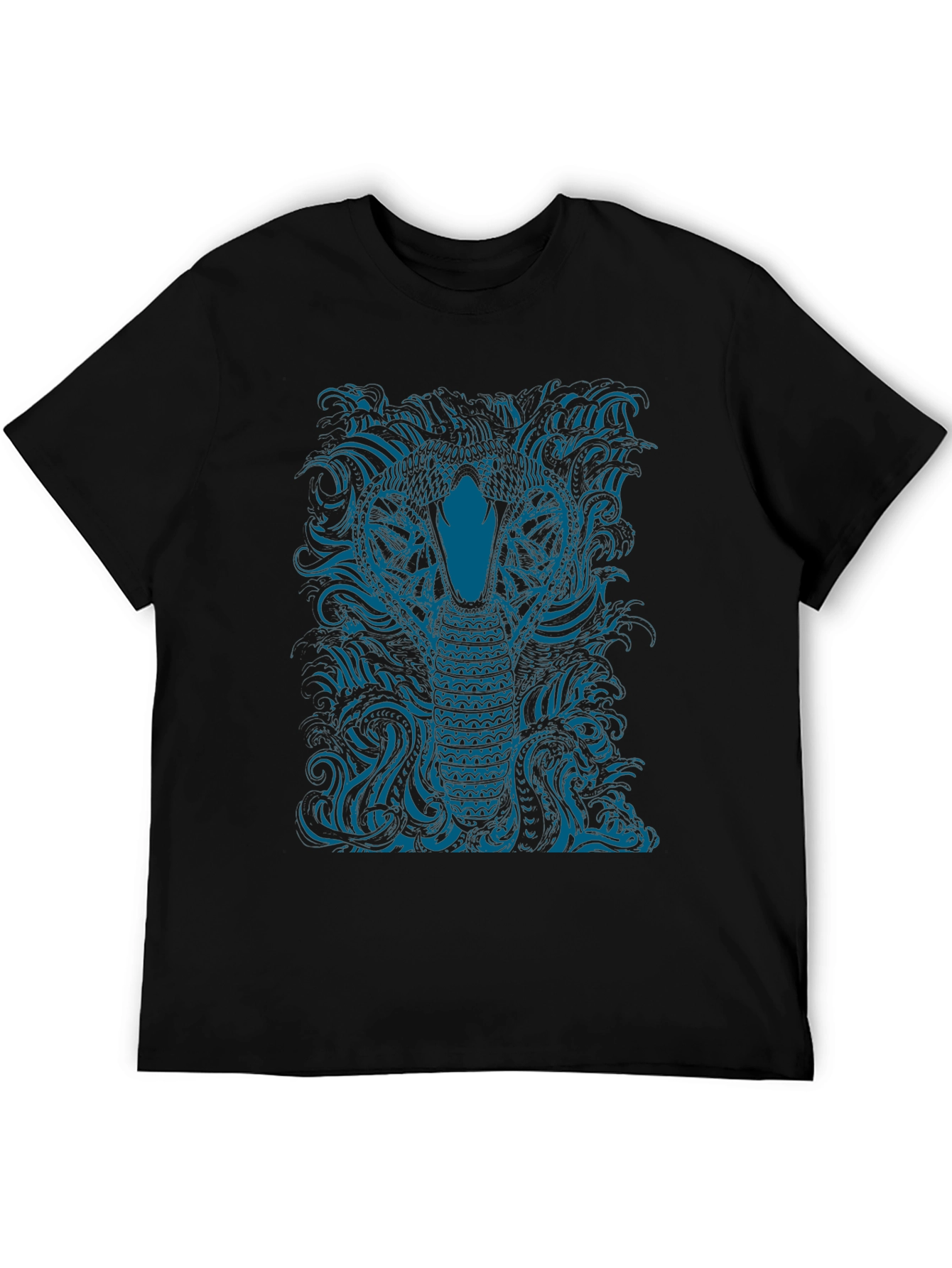 Cobra Graphic Print T-Shirt - Bold Statement Tee