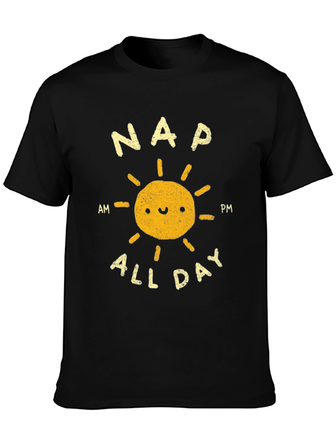 Nap All Day Graphic Tee - Comfy Black T-Shirt