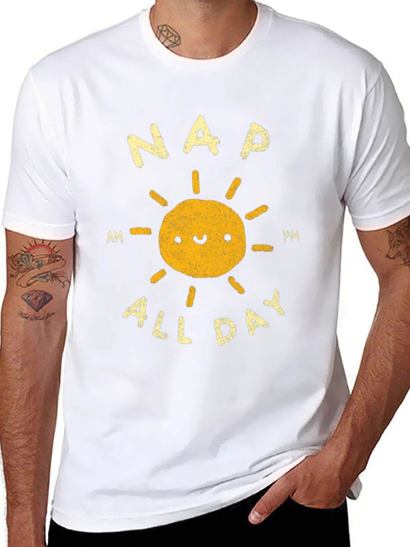 Nap All Day Graphic Tee - Comfy Black T-Shirt
