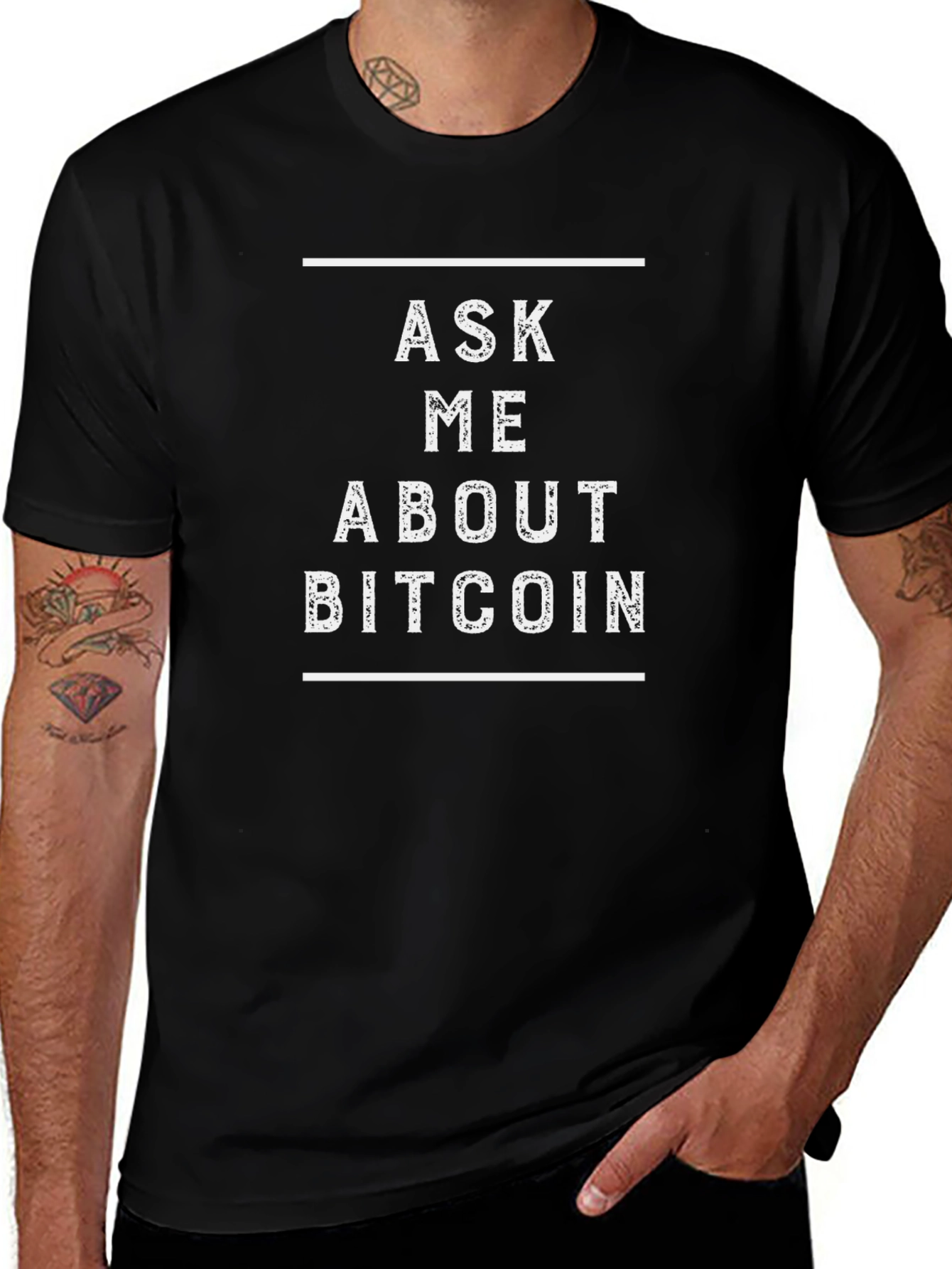 Ask Me About Bitcoin T-Shirt Crypto Tee