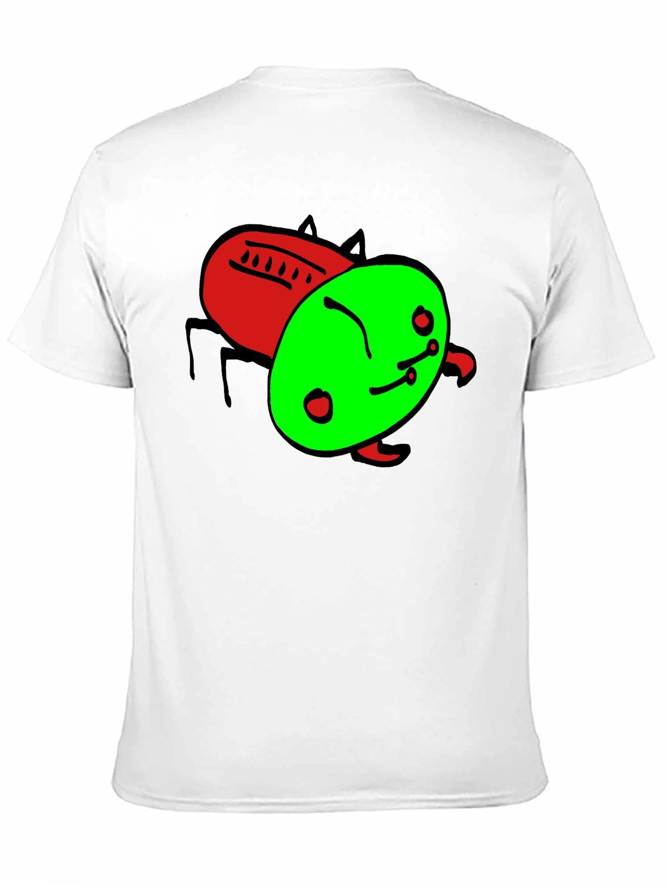 Abstract Bug Graphic Tee - Black