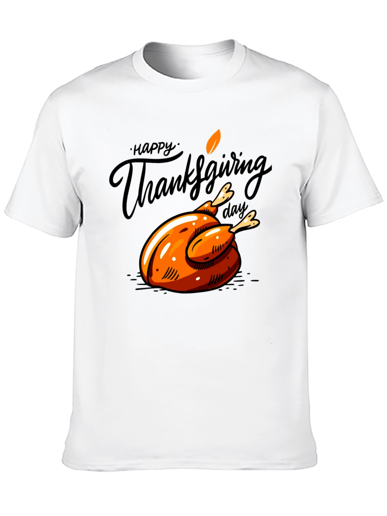Thanksgiving Turkey Graphic T-Shirt - Festive Holiday Tee